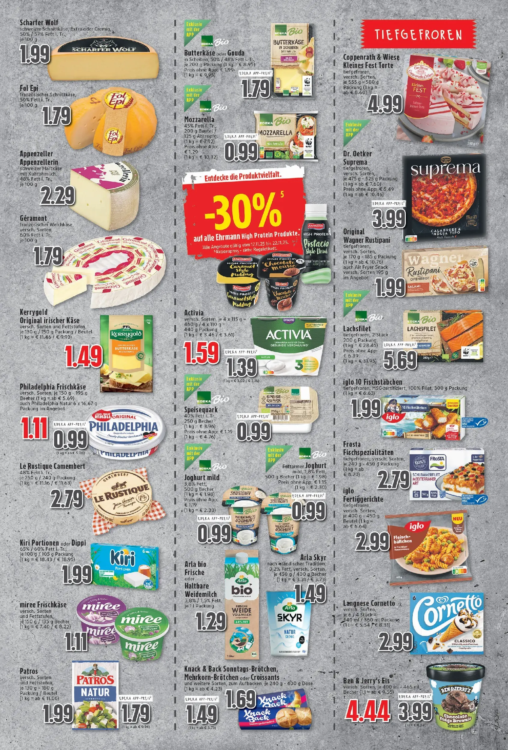Edeka prospekt Neukirchen-Vluyn	 (ab 17.11.2025) » Angebote Online | Seite: 5 | Produkte: Geramont, Käse, Philadelphia, Fleisch