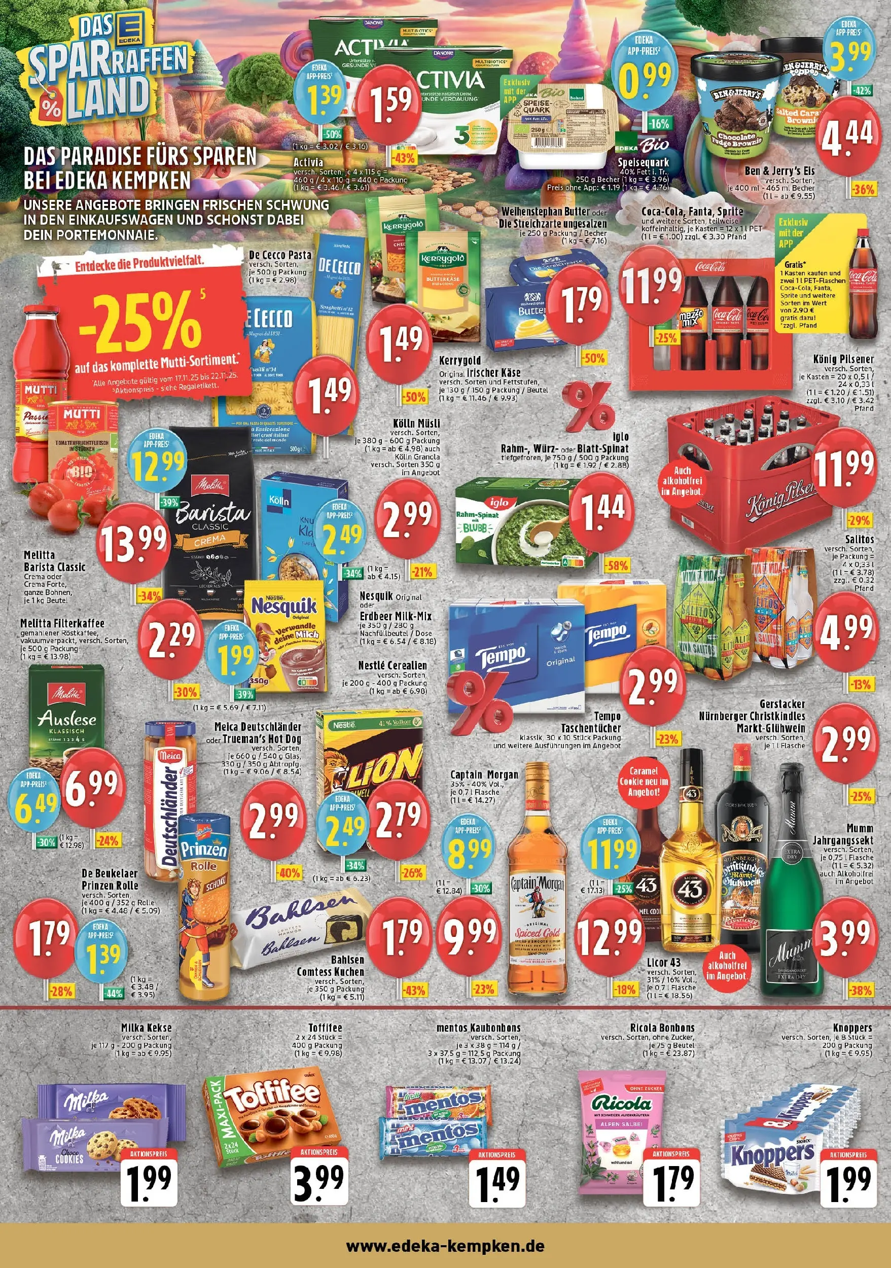 Edeka prospekt Krefeld - Hüls	 (ab 17.11.2025) » Angebote Online | Seite: 6 | Produkte: Nesquik, Butter, Rum, Kuchen