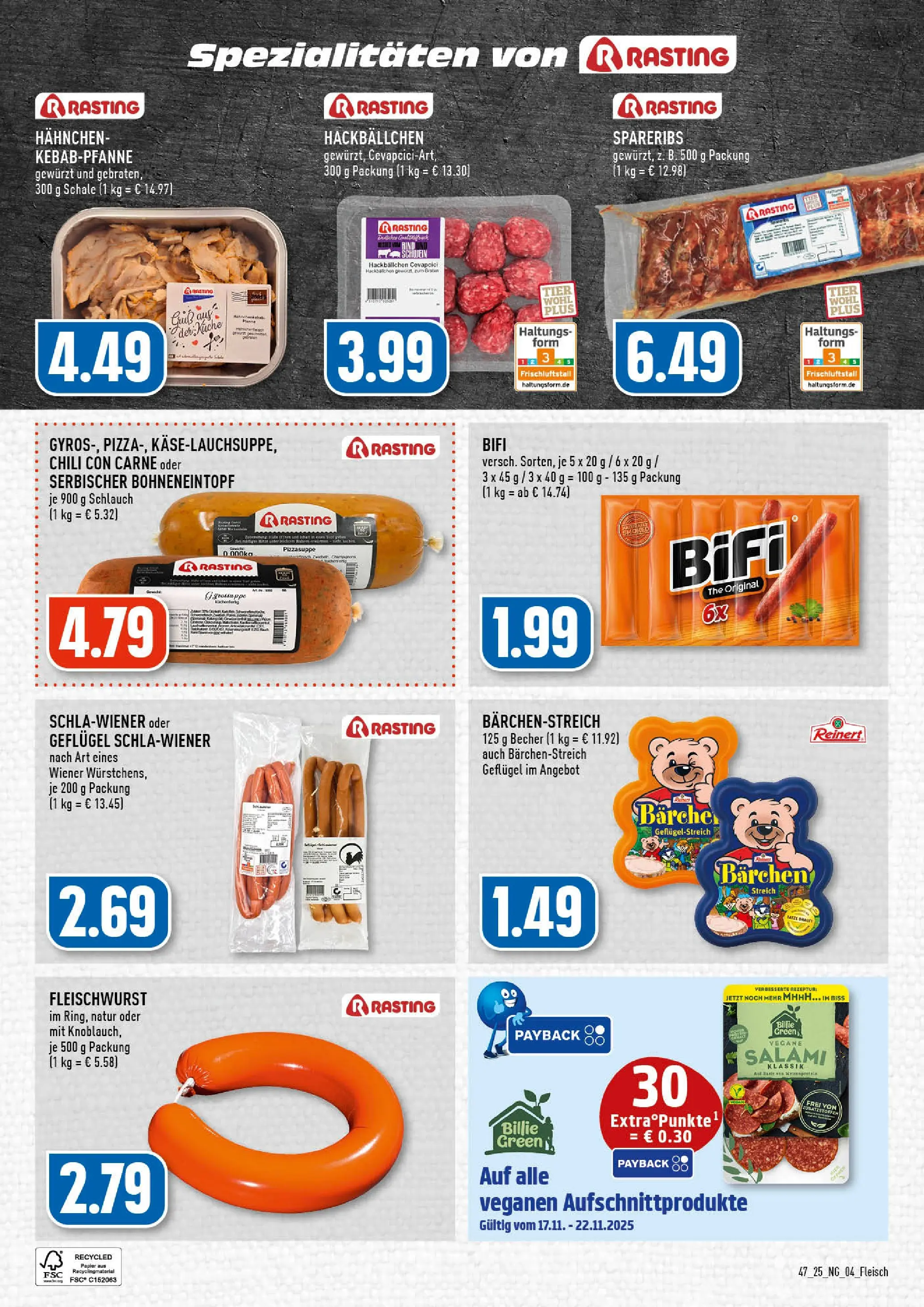 Edeka prospekt Köln-Vingst	 (ab 17.11.2025) » Angebote Online | Seite: 4 | Produkte: Bifi, Küche, Chili, Salami