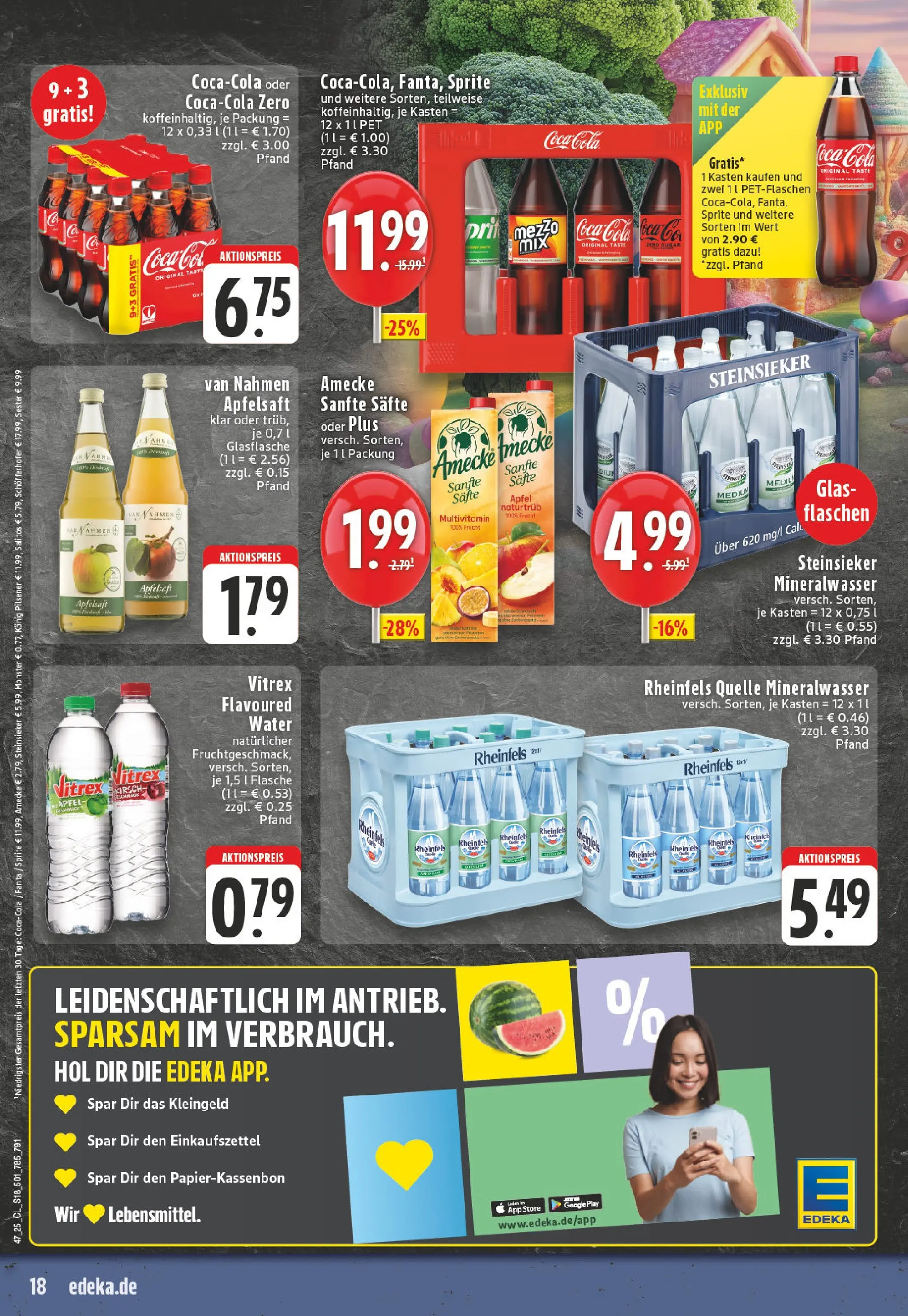 Edeka prospekt Lohmar	 (ab 17.11.2025) » Angebote Online | Seite: 18 | Produkte: Konig pilsener, Sprite, Mineralwasser, Rheinfels quelle