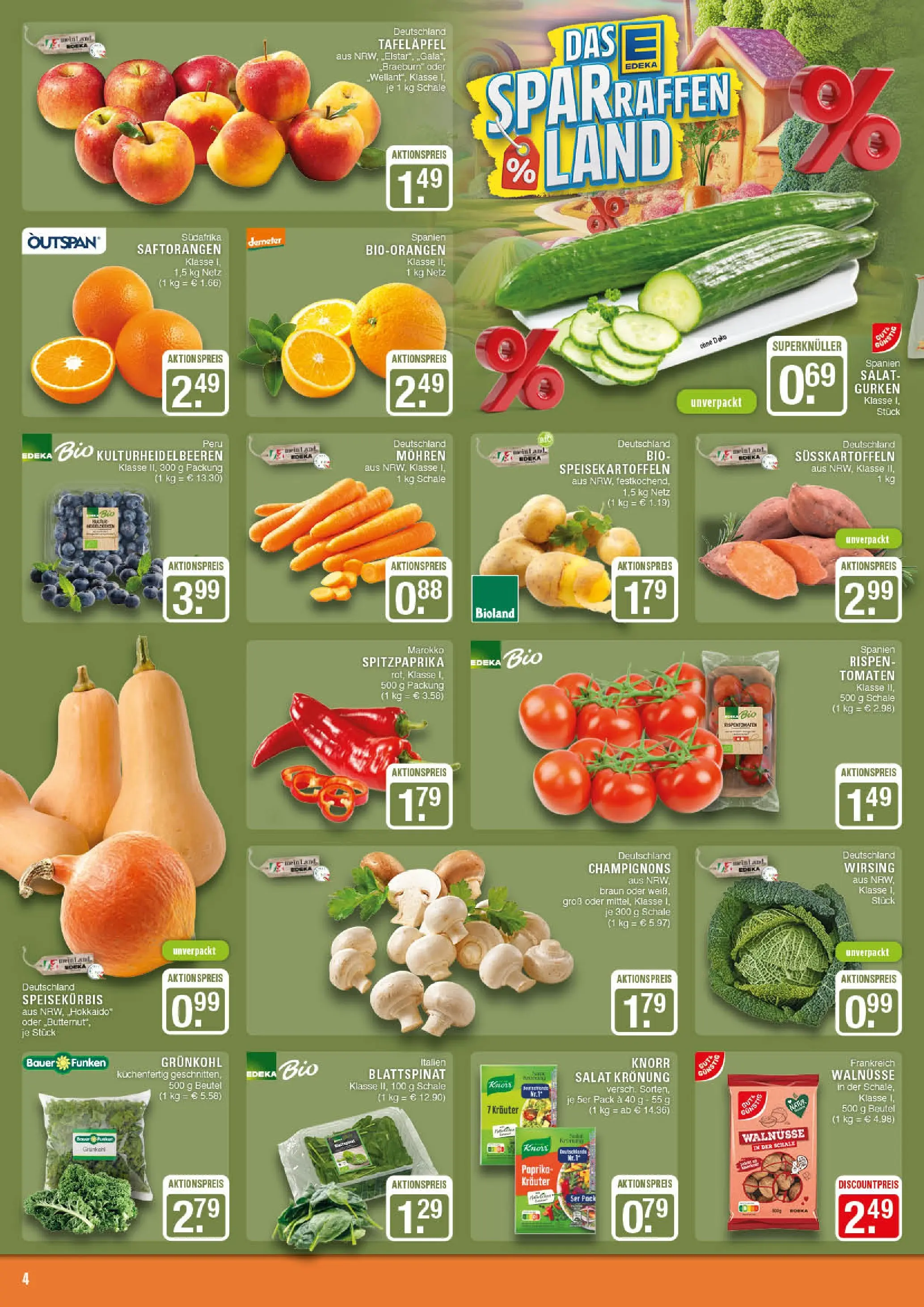 Edeka prospekt Marl	 (ab 17.11.2025) » Angebote Online | Seite: 4 | Produkte: Dressing, Tomaten, Paprika, Gurken