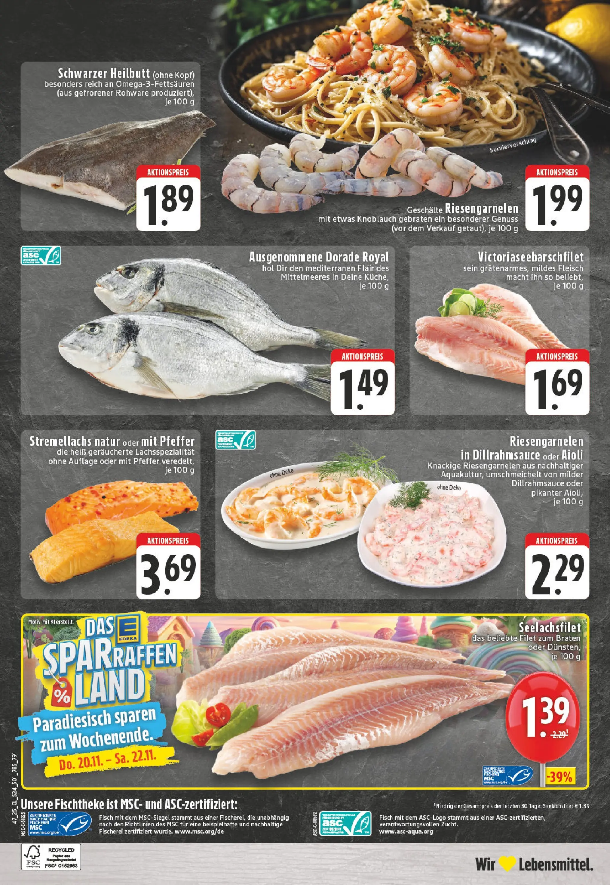 Edeka prospekt Lohmar	 (ab 17.11.2025) » Angebote Online | Seite: 24 | Produkte: Dorade, Fisch, Pfeffer, Knoblauch