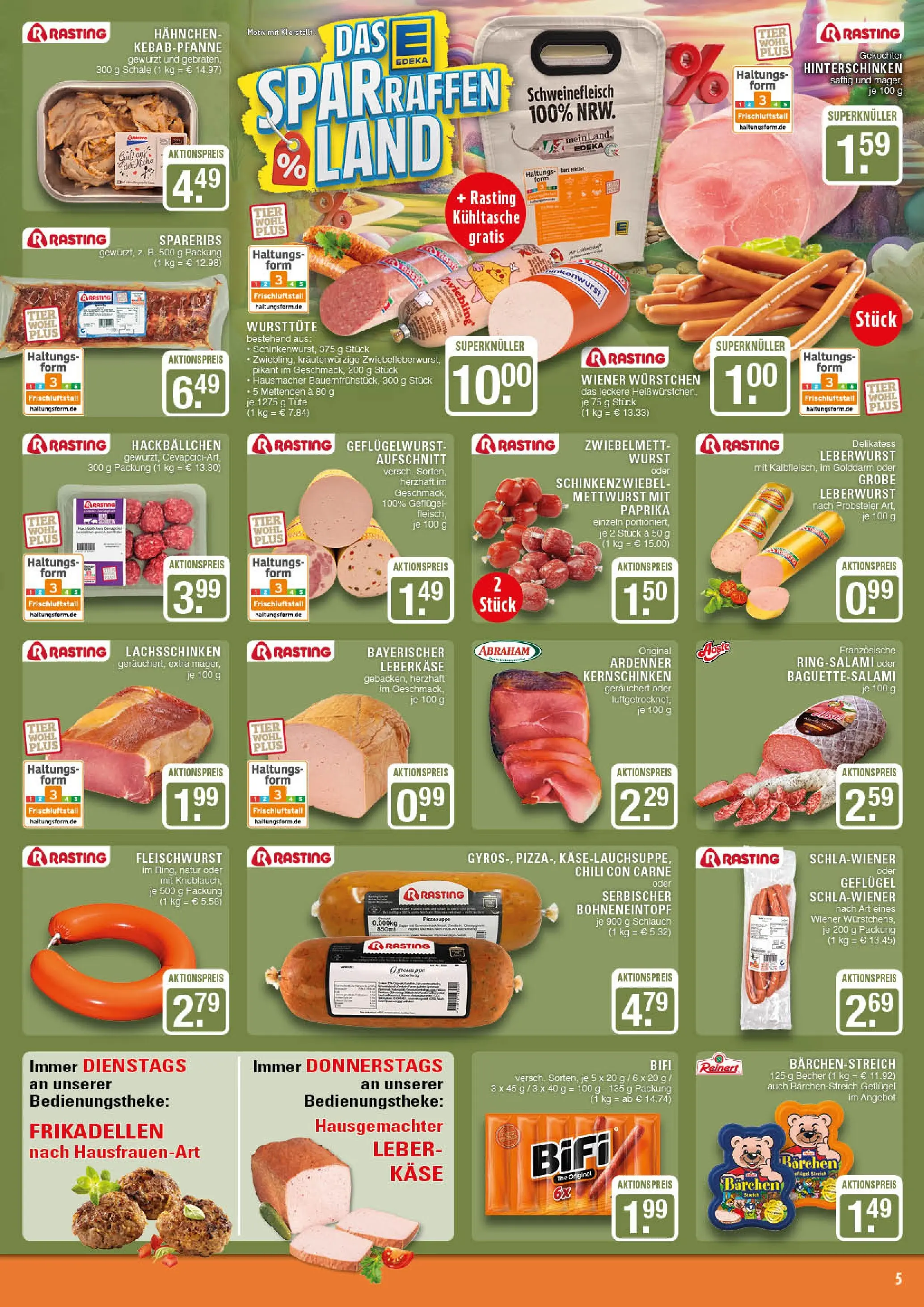Edeka prospekt Marl	 (ab 17.11.2025) » Angebote Online | Seite: 5 | Produkte: Hahnchen, Käse, Wurst, Chili