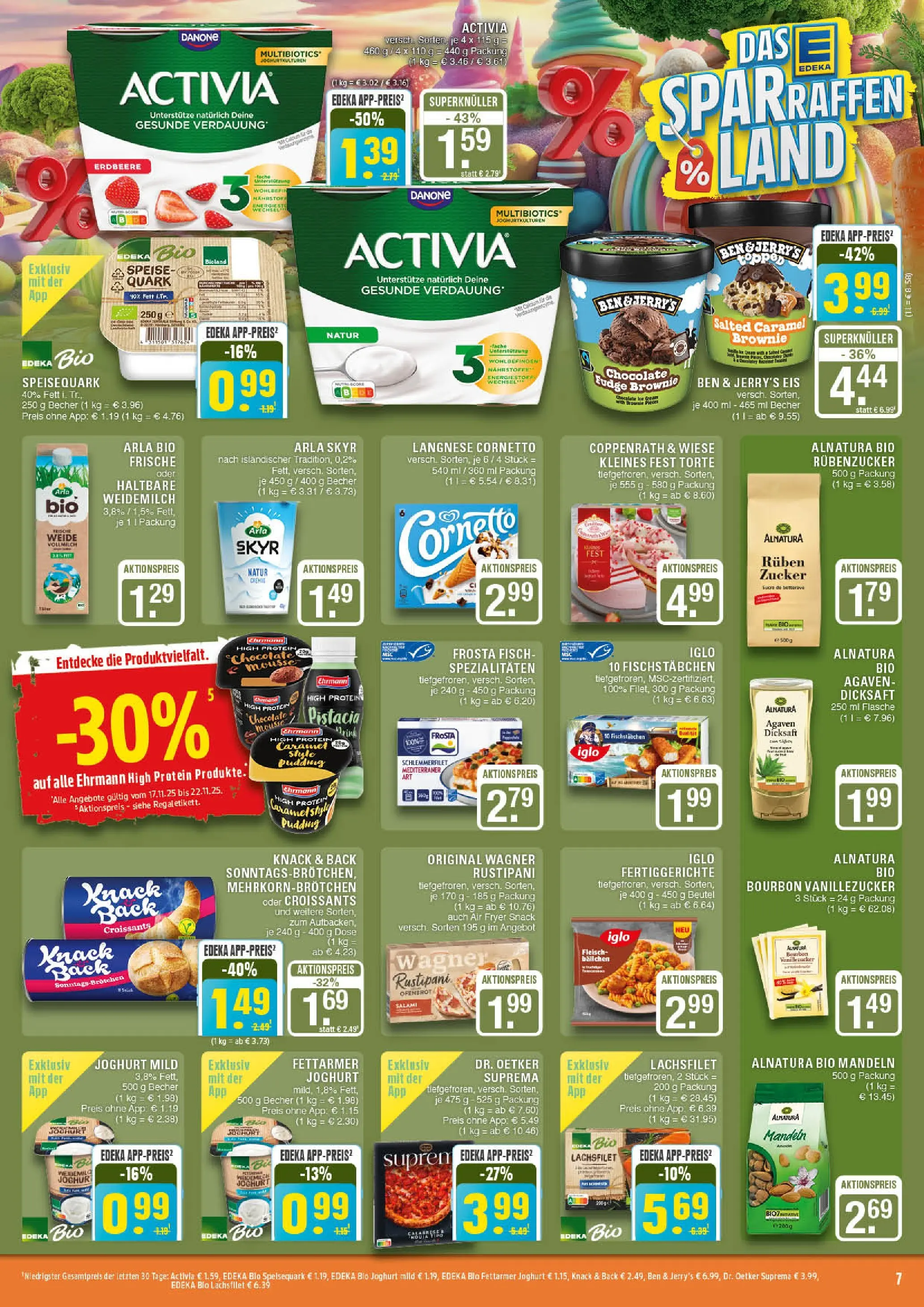 Edeka prospekt Marl	 (ab 17.11.2025) » Angebote Online | Seite: 7 | Produkte: Langnese, Bourbon, Fleisch, Eis