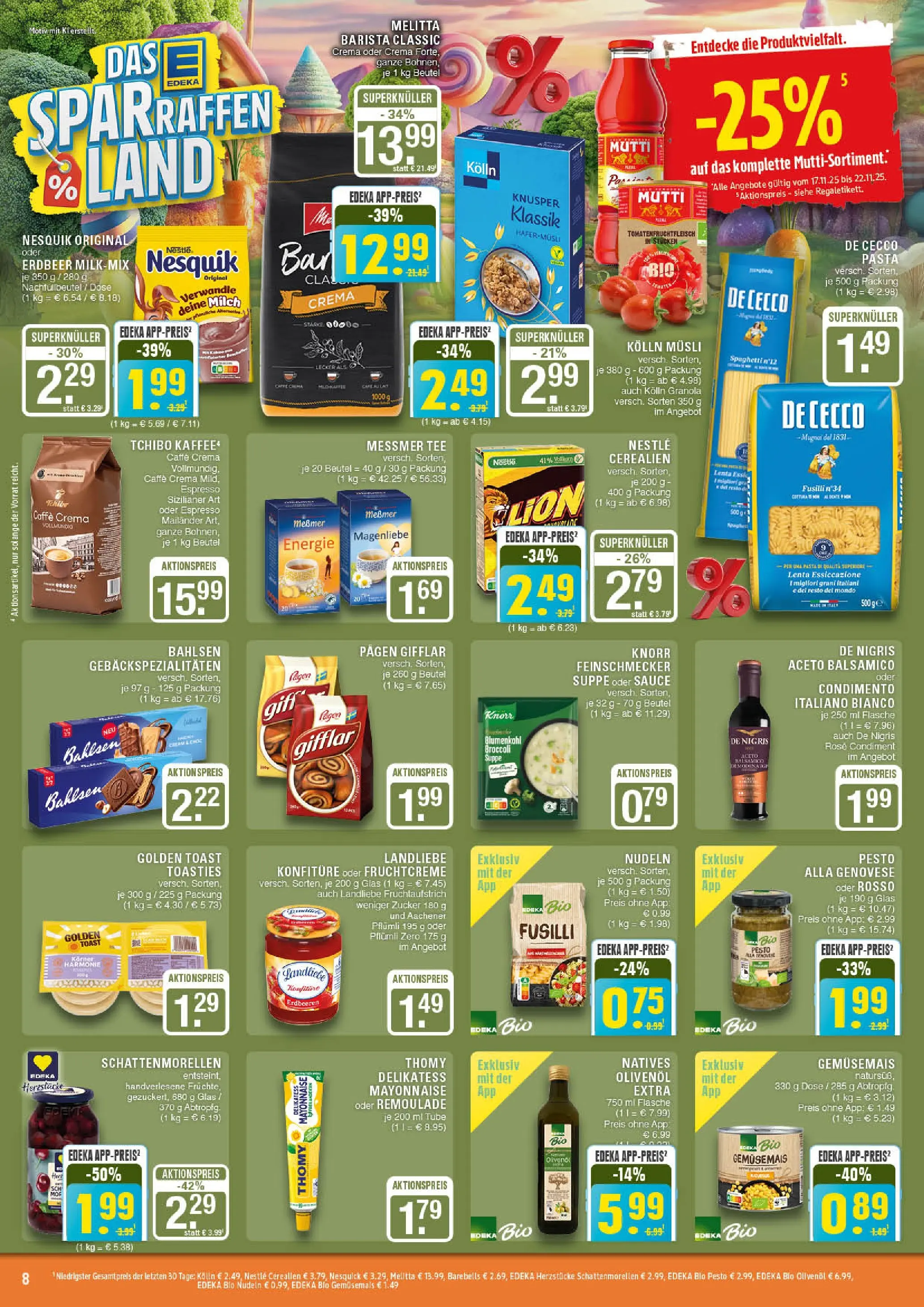 Edeka prospekt Marl	 (ab 17.11.2025) » Angebote Online | Seite: 8 | Produkte: Nesquik, Kolln, Toast, Messmer