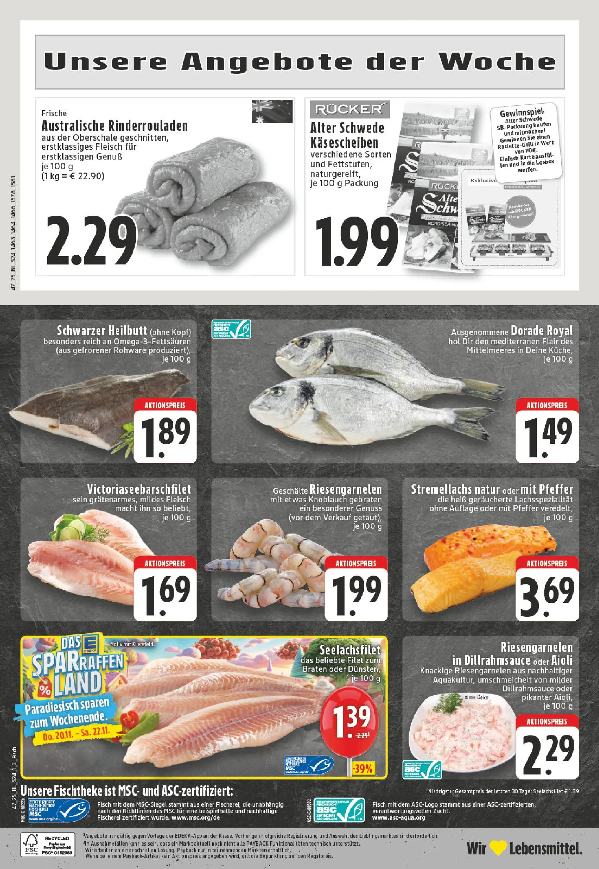 Edeka prospekt Essen	 (ab 17.11.2025) » Angebote Online | Seite: 24 | Produkte: Rinderrouladen, Dorade, Küche, Pfeffer