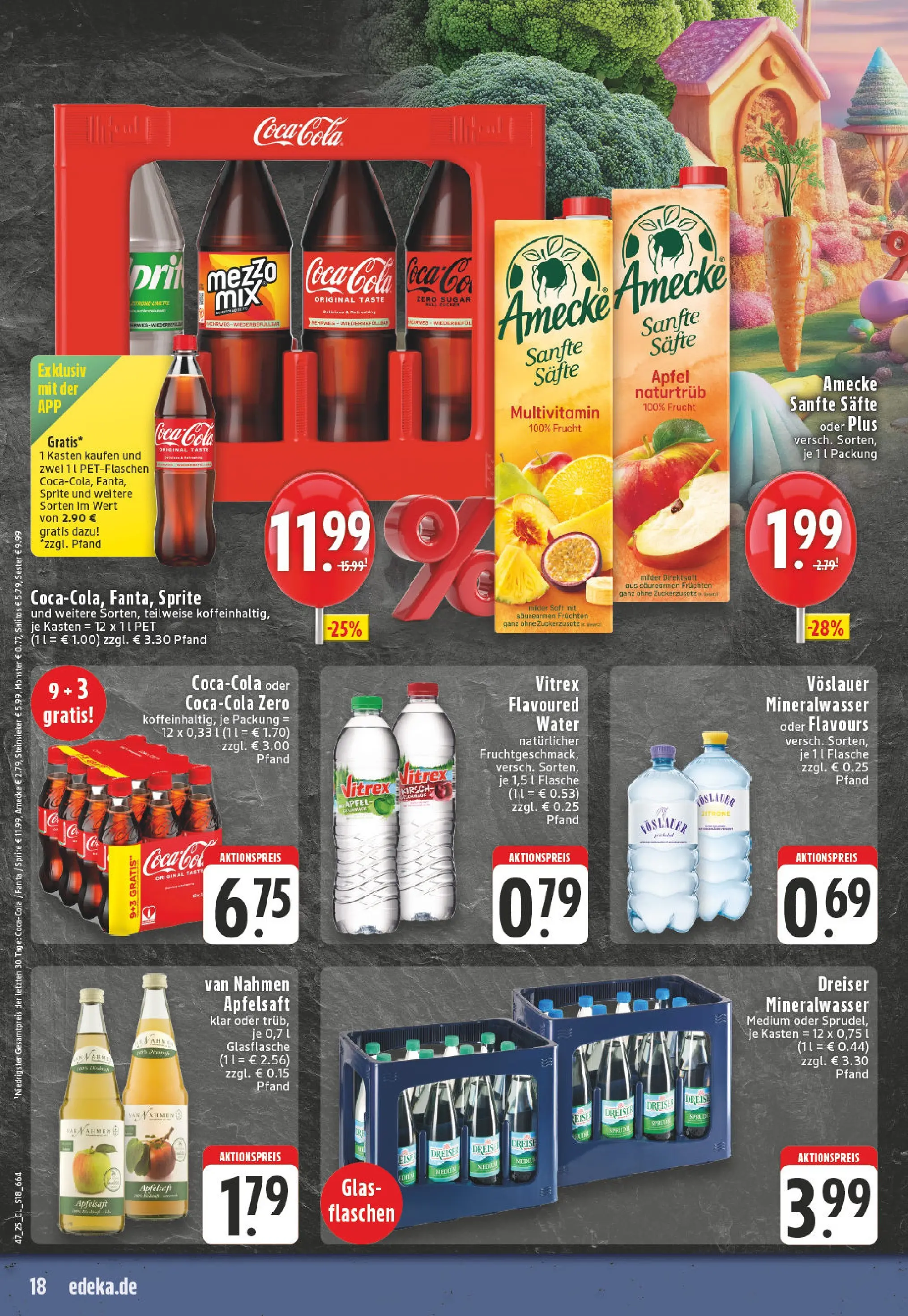 Edeka prospekt Hennef - Uckerath	 (ab 17.11.2025) » Angebote Online | Seite: 18 | Produkte: Fanta, Cola, Apfelsaft, Mineralwasser