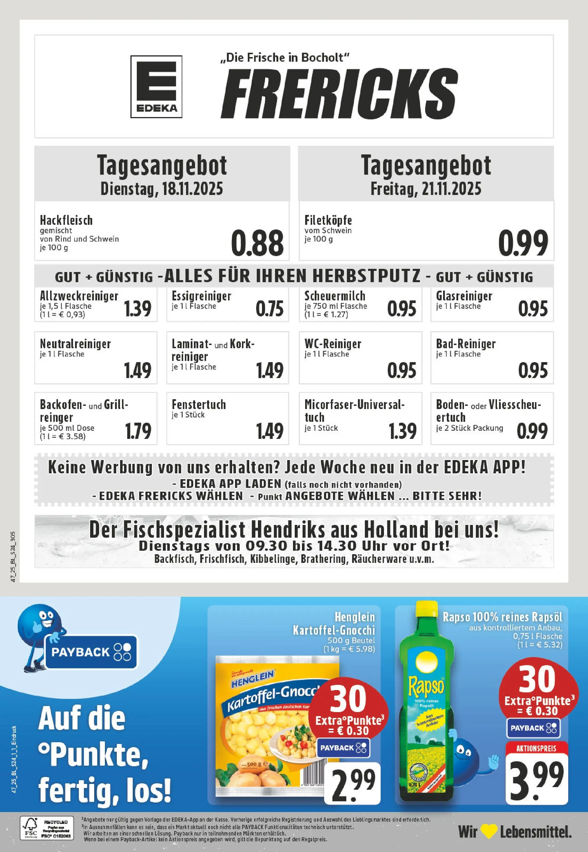 Edeka prospekt Bocholt	 (ab 17.11.2025) » Angebote Online | Seite: 24 | Produkte: Grill, Rapsöl, Backofen, Uhr