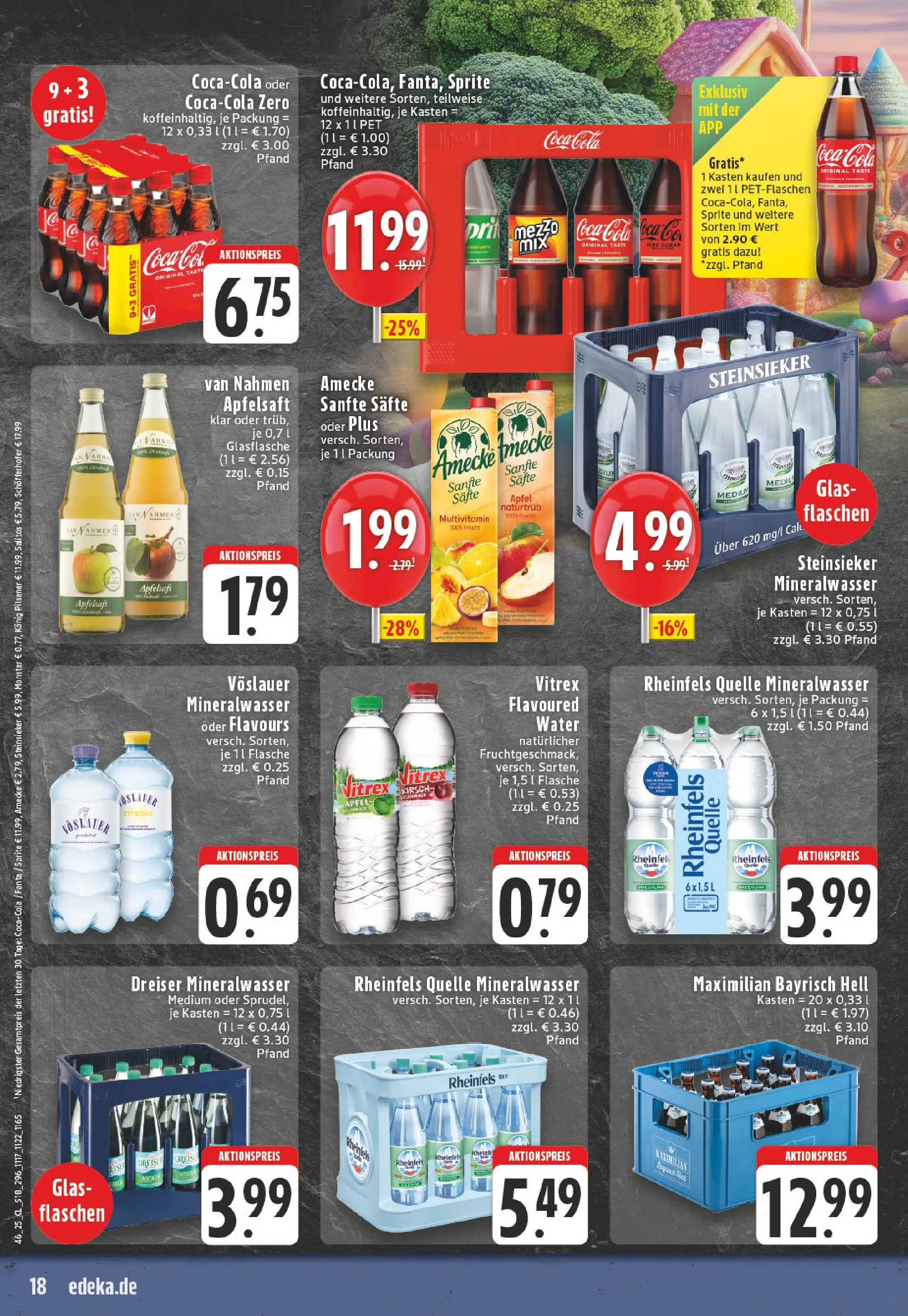 Edeka prospekt Ochtrup	 (ab 17.11.2025) » Angebote Online | Seite: 18 | Produkte: Coca cola, Fanta, Äpfel, Mineralwasser