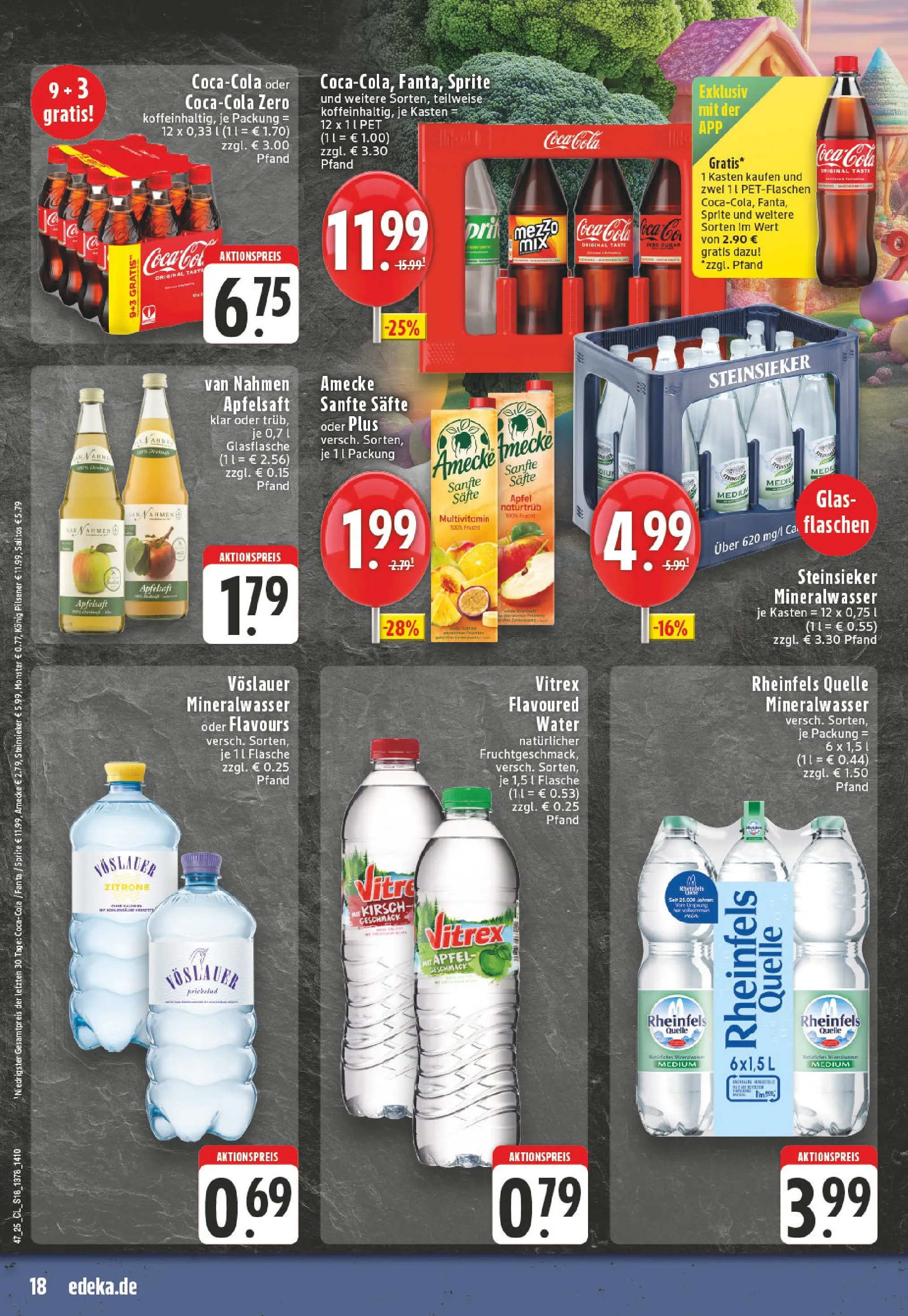 Edeka prospekt Ransbach-Baumbach	 (ab 17.11.2025) » Angebote Online | Seite: 18 | Produkte: Coca cola, Fanta, Cola, Zitrone