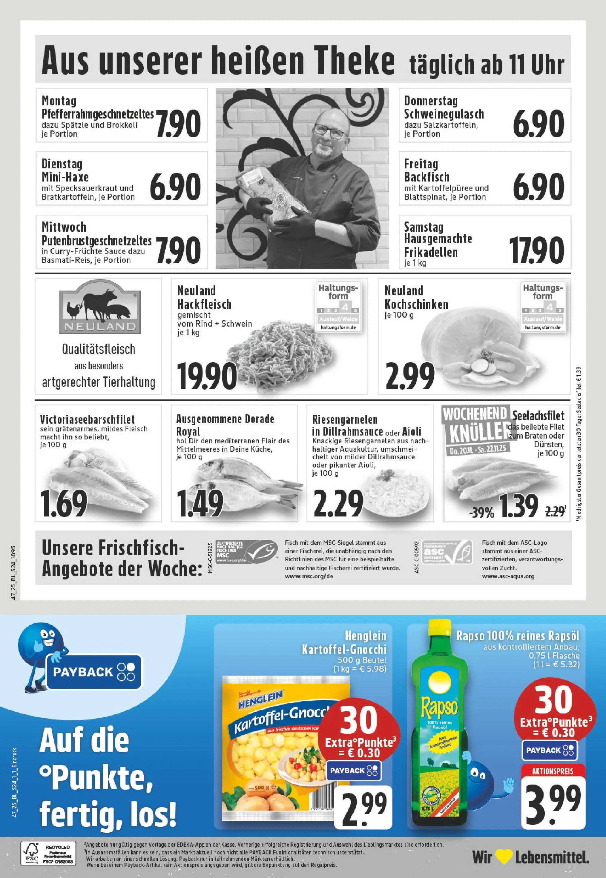 Edeka prospekt Schwerte - Ergste	 (ab 17.11.2025) » Angebote Online | Seite: 24 | Produkte: Dorade, Fisch, Brokkoli, Fleisch