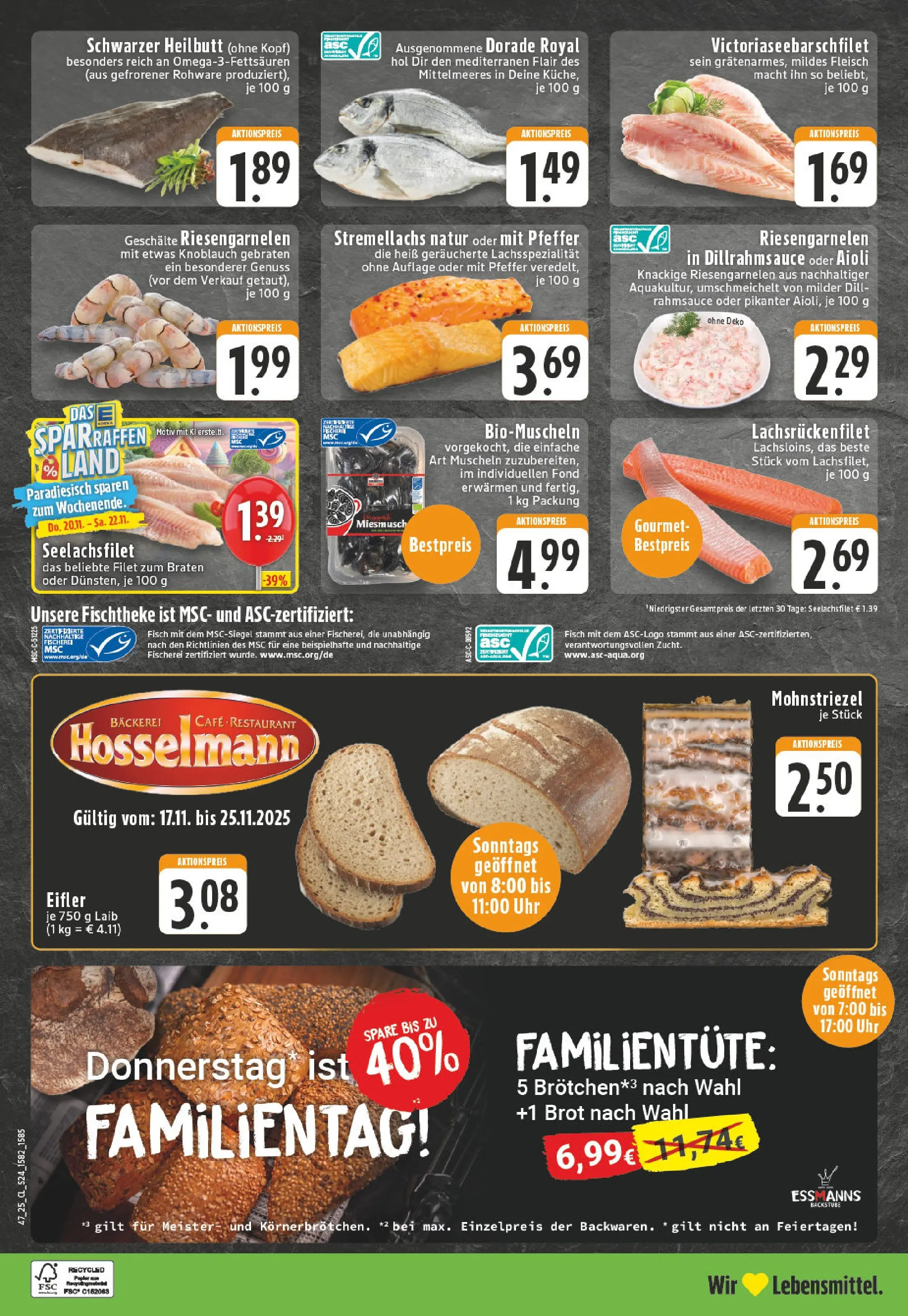 Edeka prospekt Oelde	 (ab 17.11.2025) » Angebote Online | Seite: 24 | Produkte: Dorade, Pfeffer, Knoblauch, Fleisch