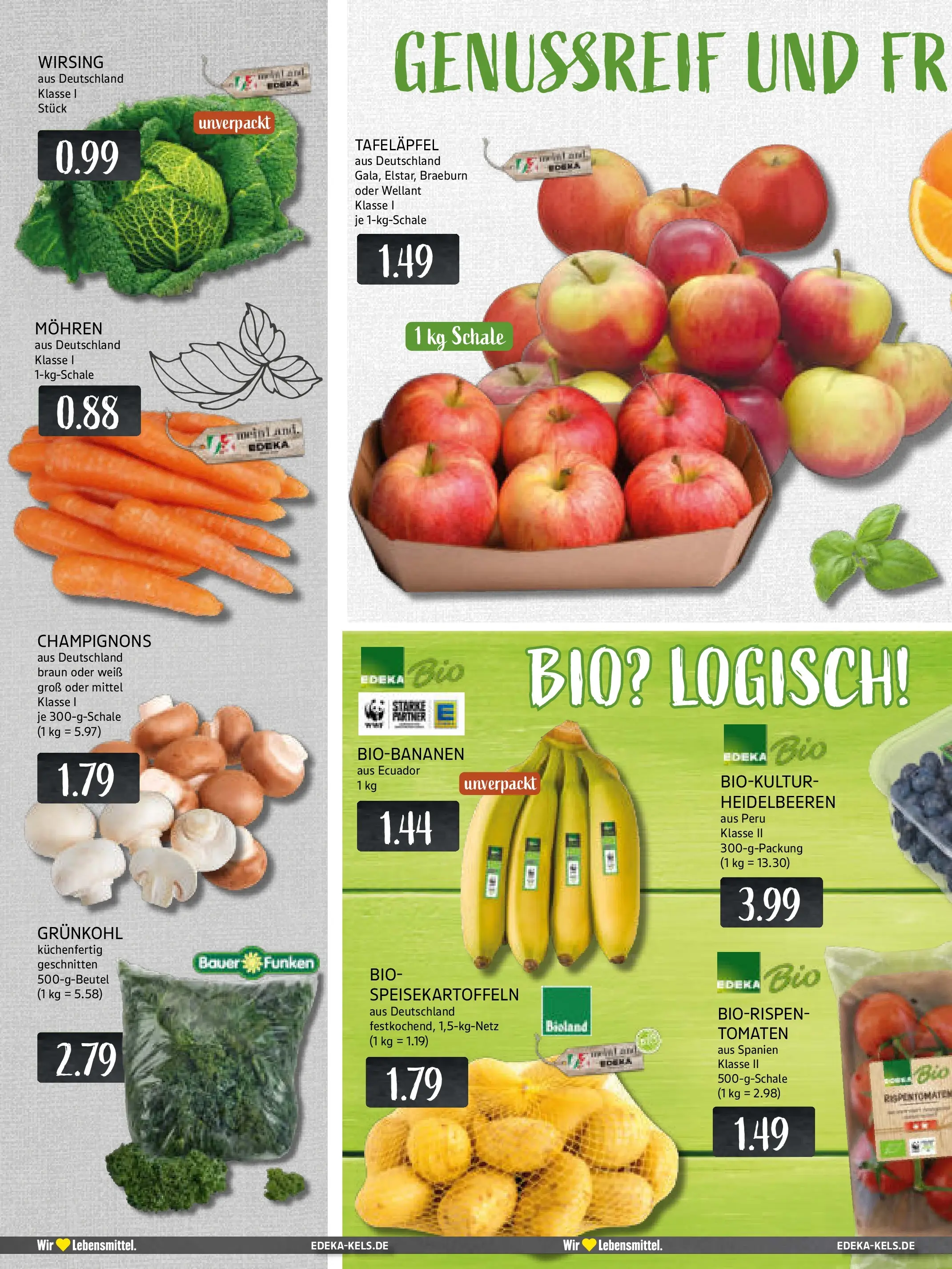 Edeka prospekt Ratingen	 (ab 17.11.2025) » Angebote Online | Seite: 8 | Produkte: Tomaten, Mohren, Heidelbeeren, Champignons