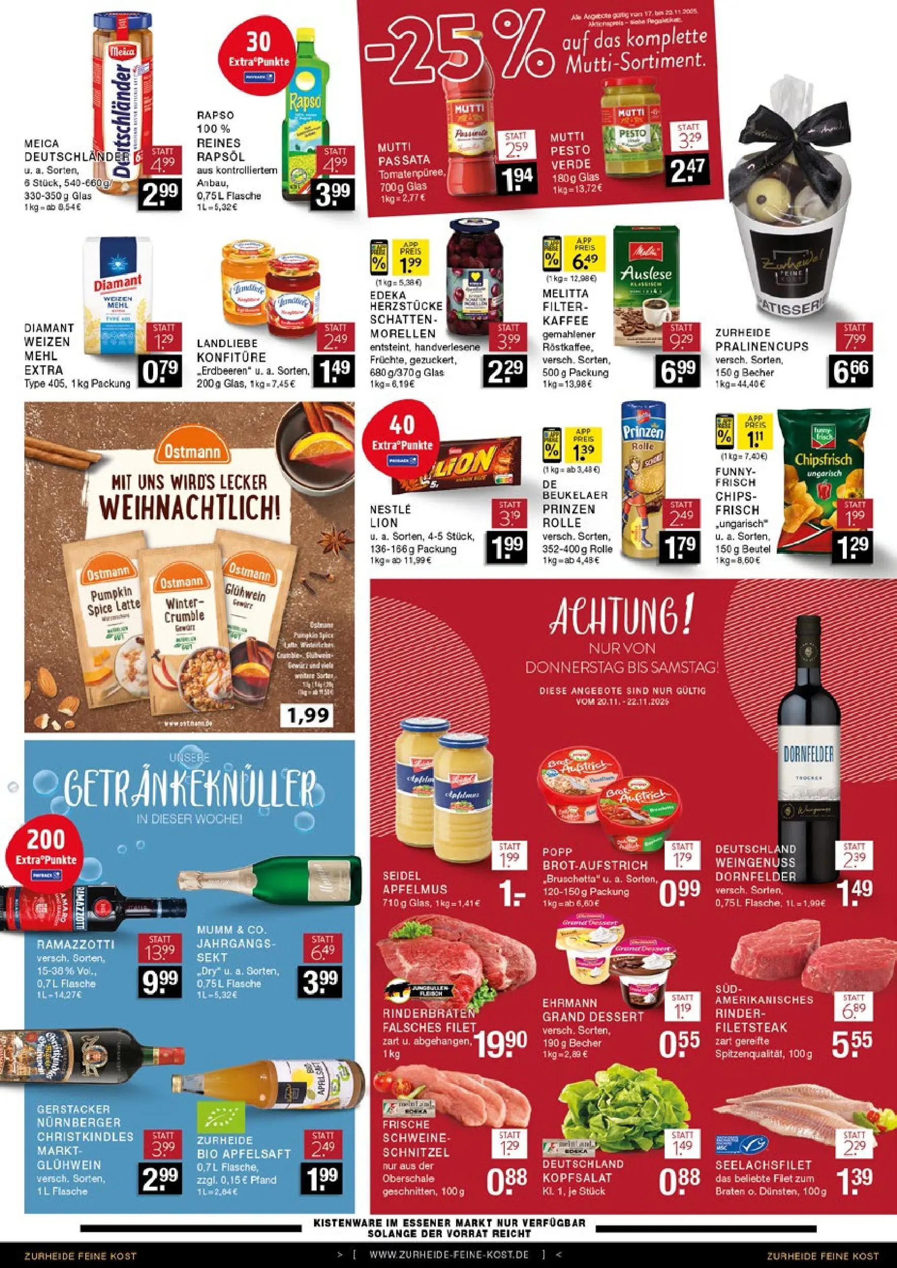 Edeka prospekt Oberhausen	 (ab 17.11.2025) » Angebote Online | Seite: 6 | Produkte: Rinderbraten, Mehl, Ehrmann grand dessert, Steak