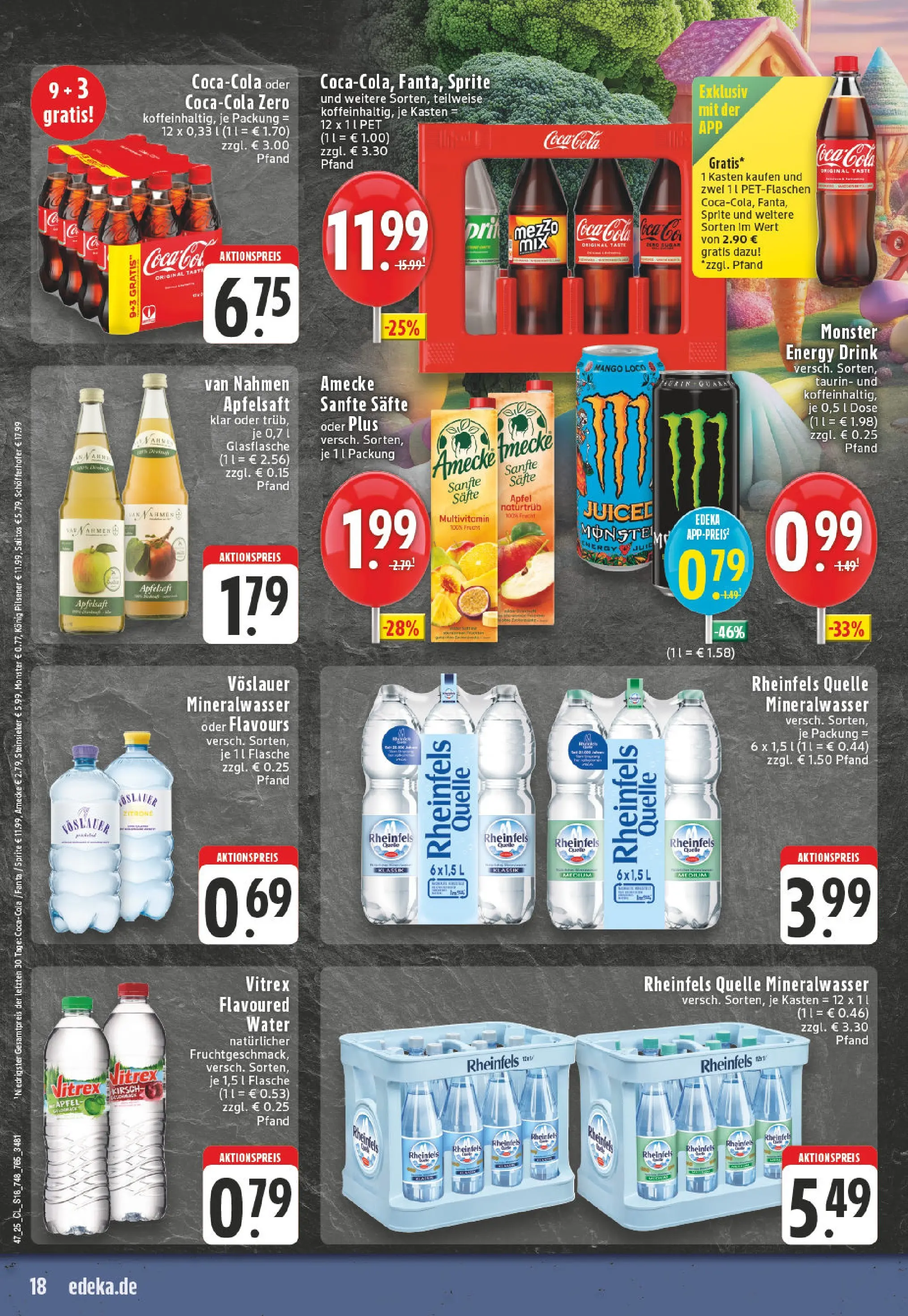 Edeka prospekt Mönchengladbach-Rheydt	 (ab 17.11.2025) » Angebote Online | Seite: 18 | Produkte: Coca cola, Sprite, Äpfel, Apfelsaft