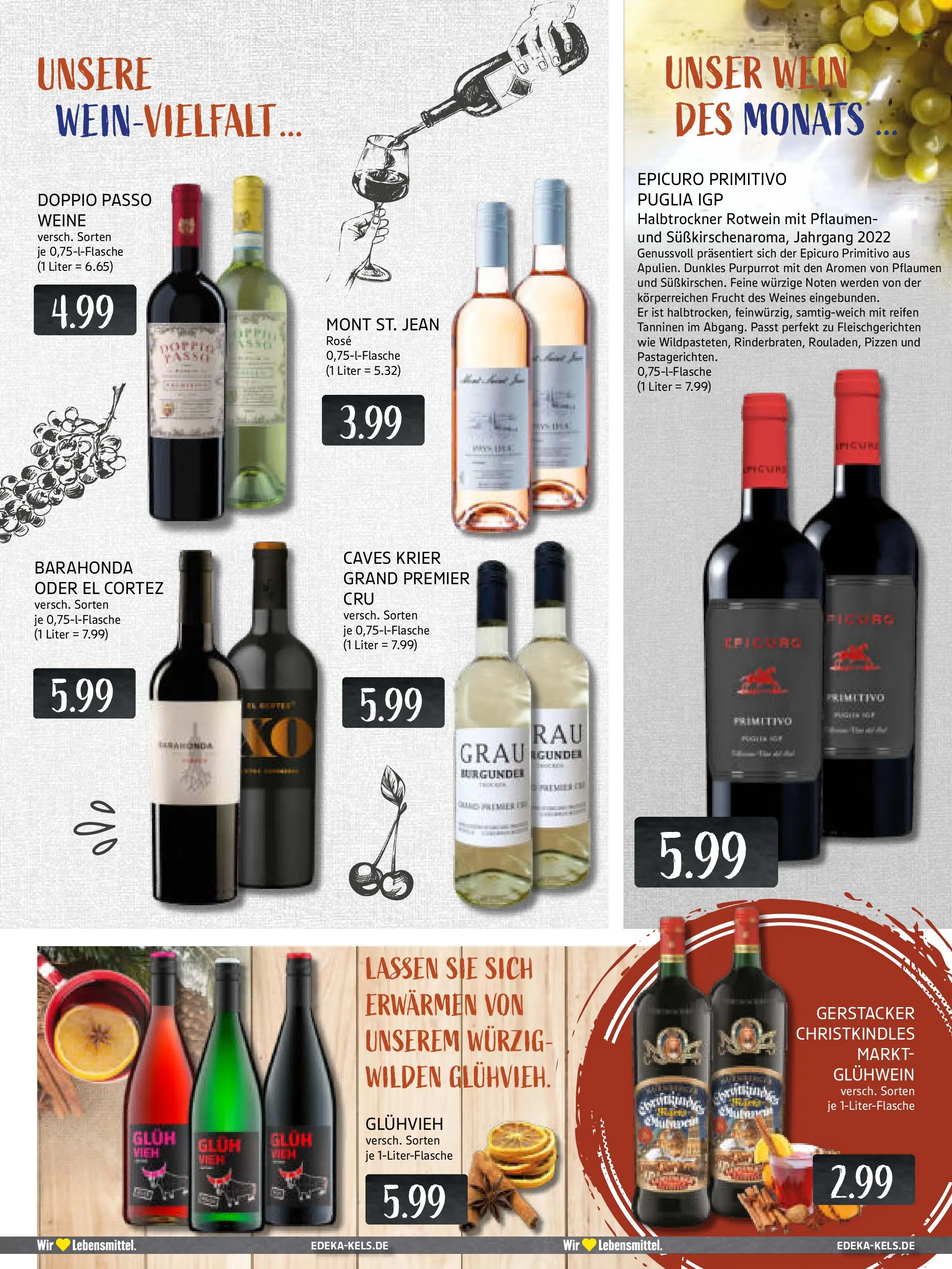 Edeka prospekt Ratingen	 (ab 17.11.2025) » Angebote Online | Seite: 15 | Produkte: Pflaumen, Rotwein, Doppio Passo, Wein