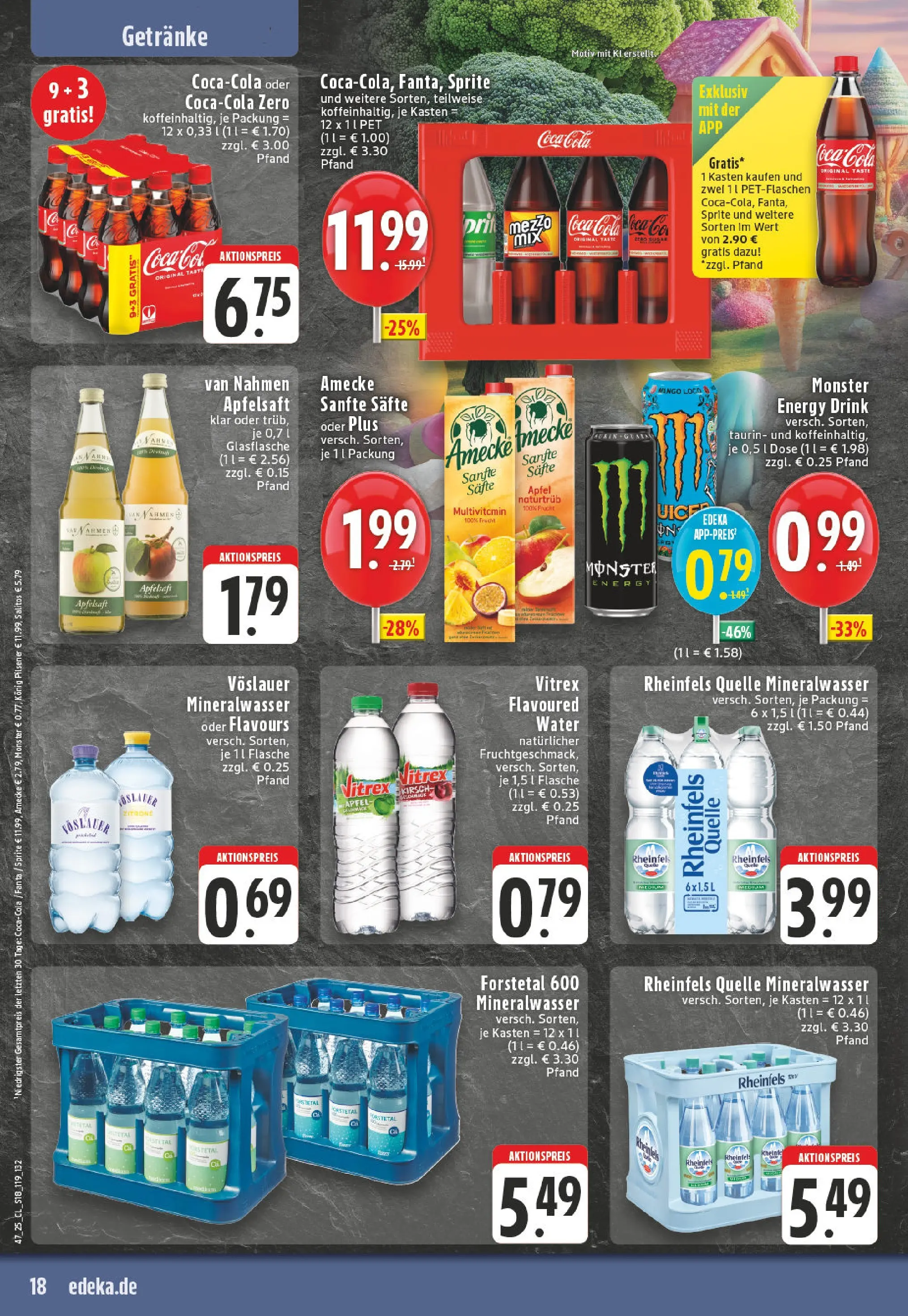 Edeka prospekt Rüthen	 (ab 17.11.2025) » Angebote Online | Seite: 18 | Produkte: Konig pilsener, Sprite, Cola, Monster