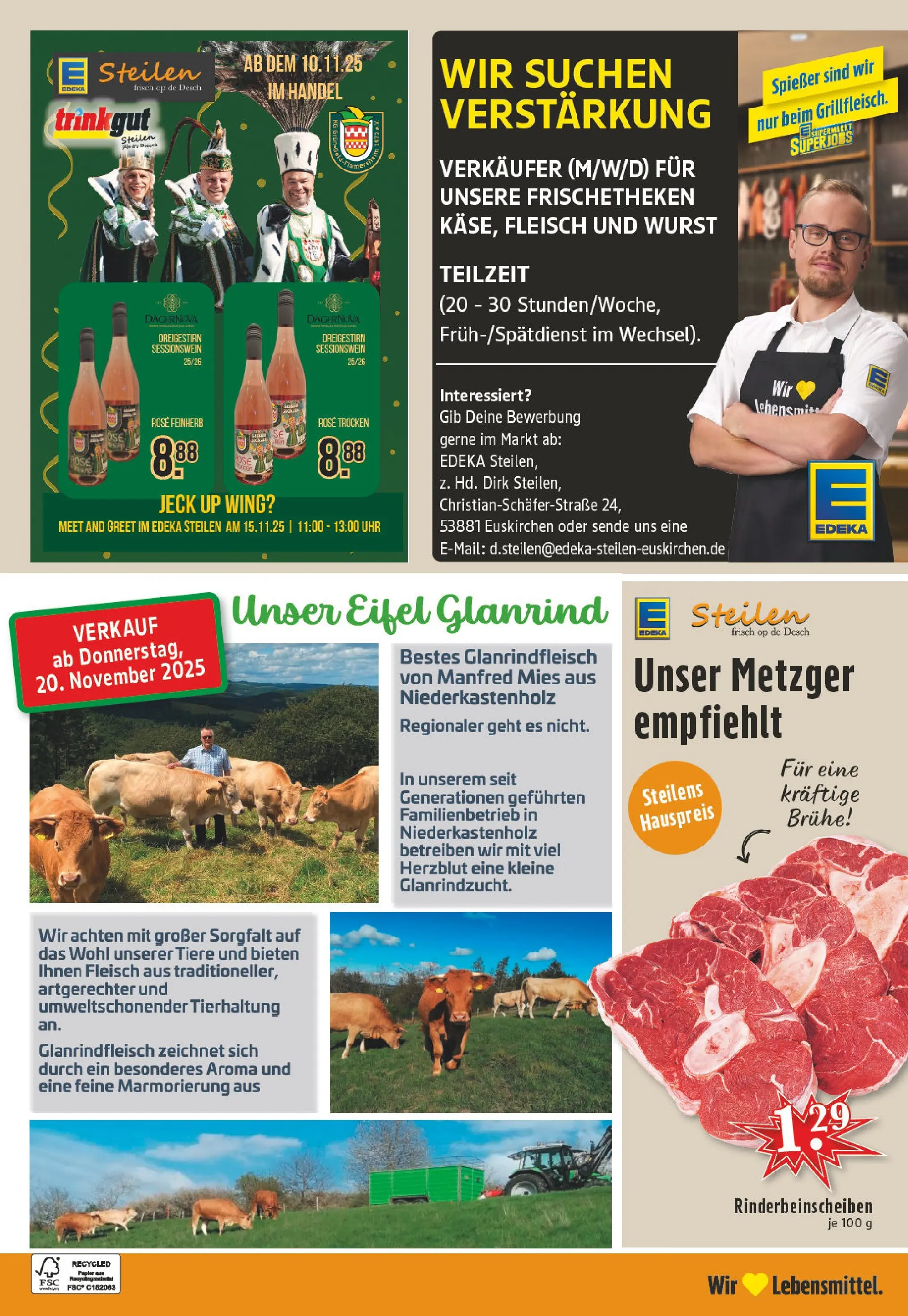 Edeka prospekt Euskirchen	 (ab 17.11.2025) » Angebote Online | Seite: 24 | Produkte: Wurst, Fleisch, Uhr