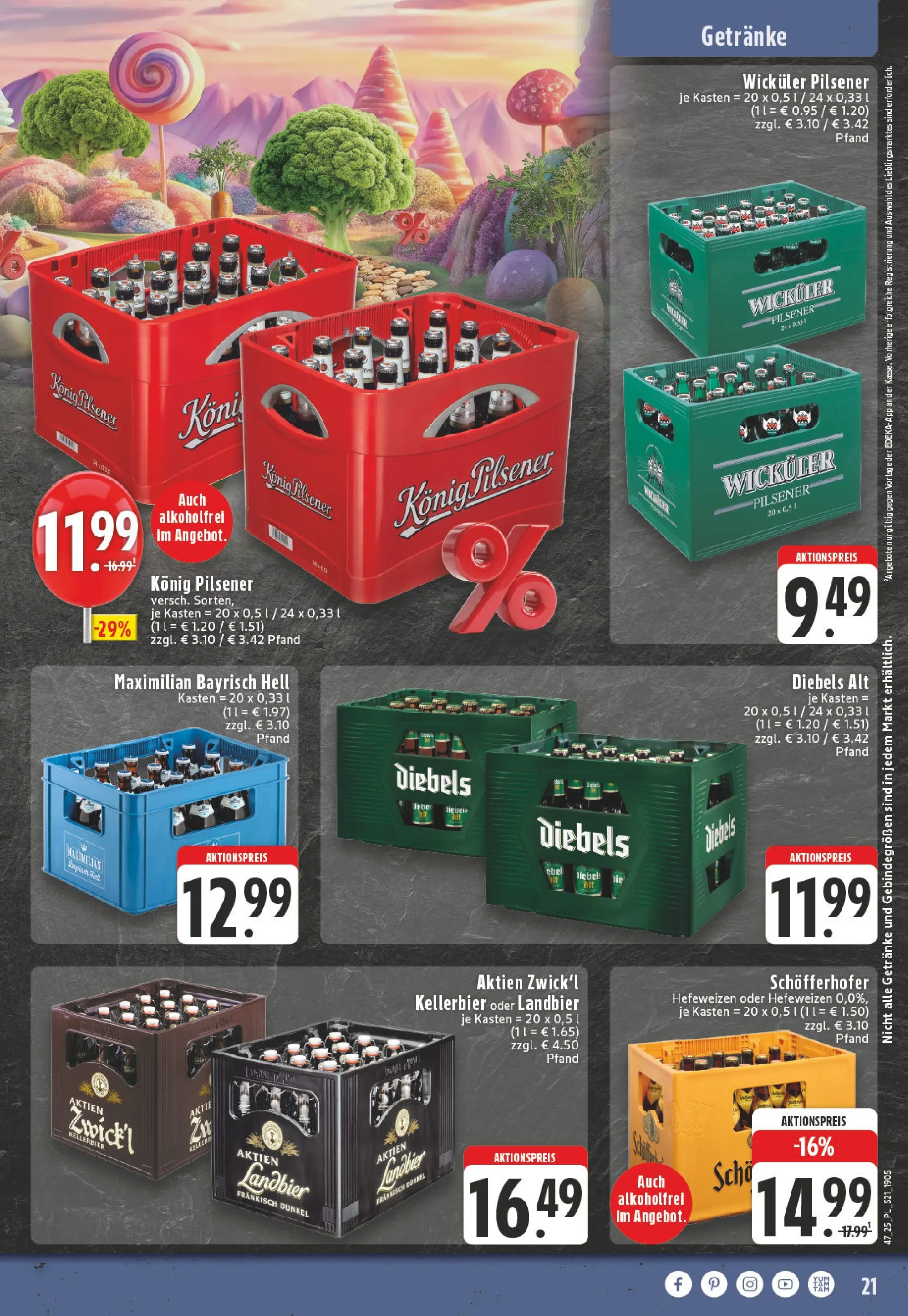 Edeka prospekt Lippstadt	 (ab 17.11.2025) » Angebote Online | Seite: 21 | Produkte: Konig pilsener, Diebels