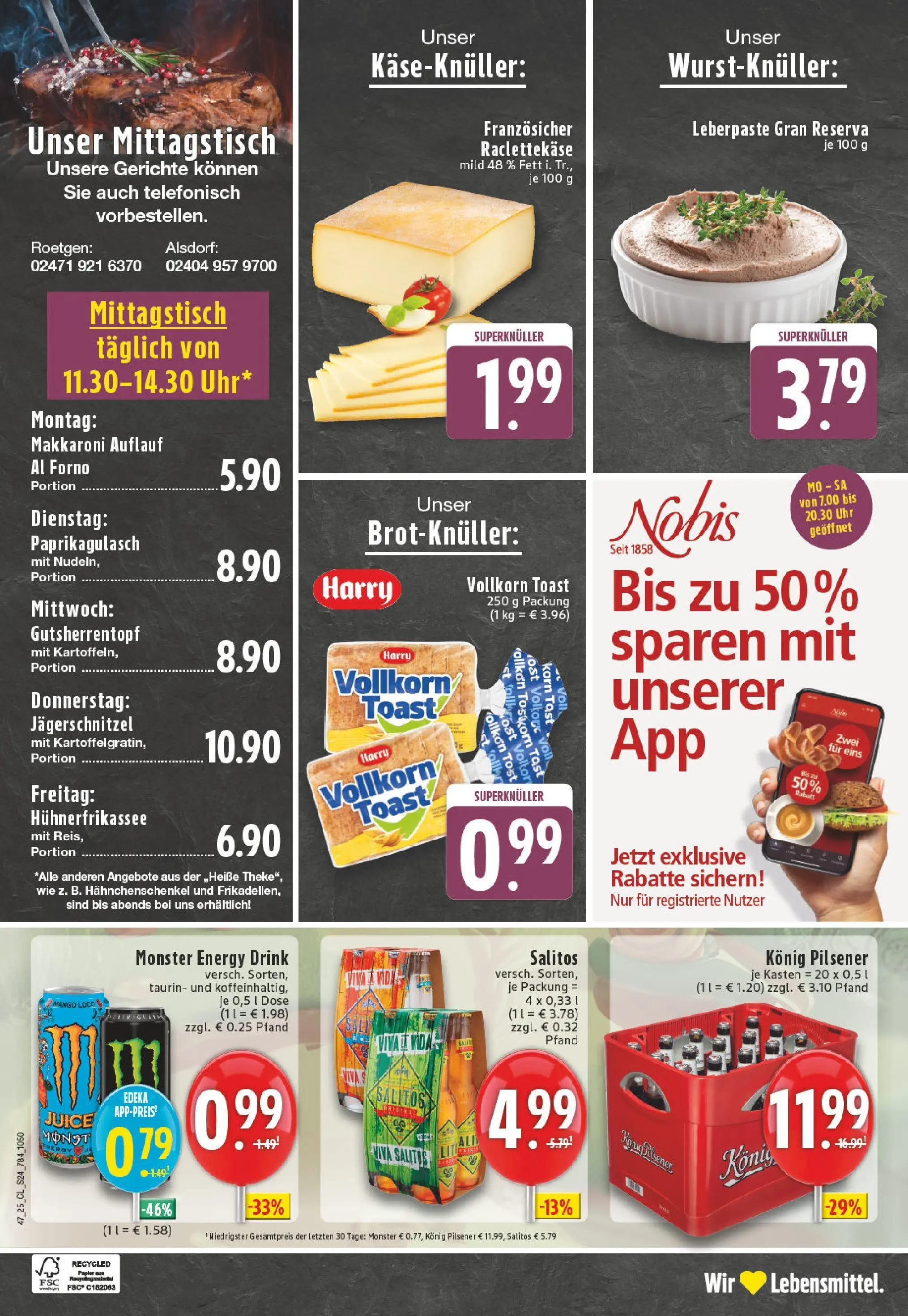 Edeka prospekt Alsdorf	 (ab 17.11.2025) » Angebote Online | Seite: 24 | Produkte: Toast, Paprika, Raclette, Uhr