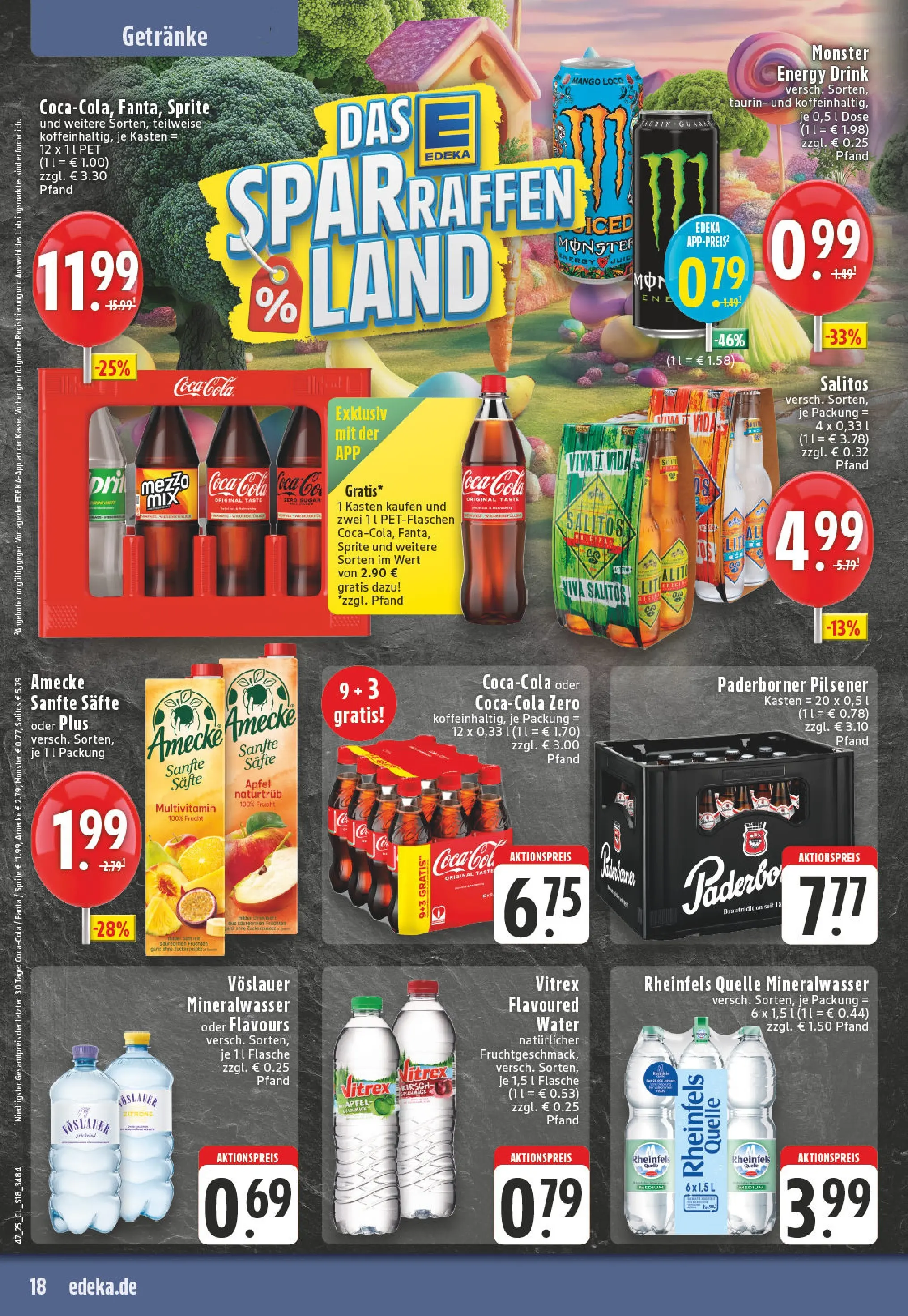 Edeka prospekt Hamm	 (ab 17.11.2025) » Angebote Online | Seite: 18 | Produkte: Äpfel, Monster, Mango, Rheinfels quelle