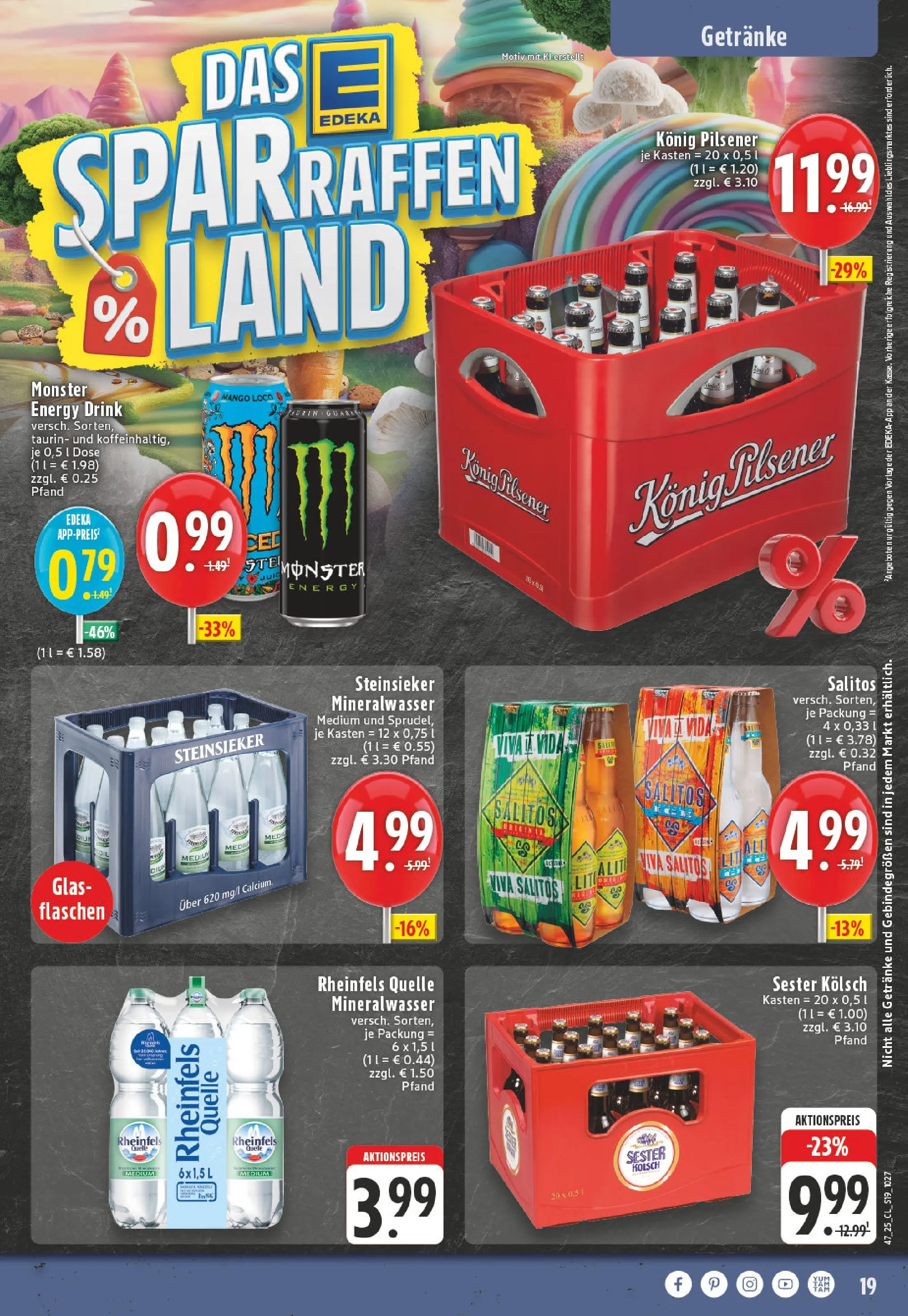 Edeka prospekt Ruppichteroth	 (ab 17.11.2025) » Angebote Online | Seite: 19 | Produkte: Konig pilsener, Energy, Mango, Rheinfels quelle
