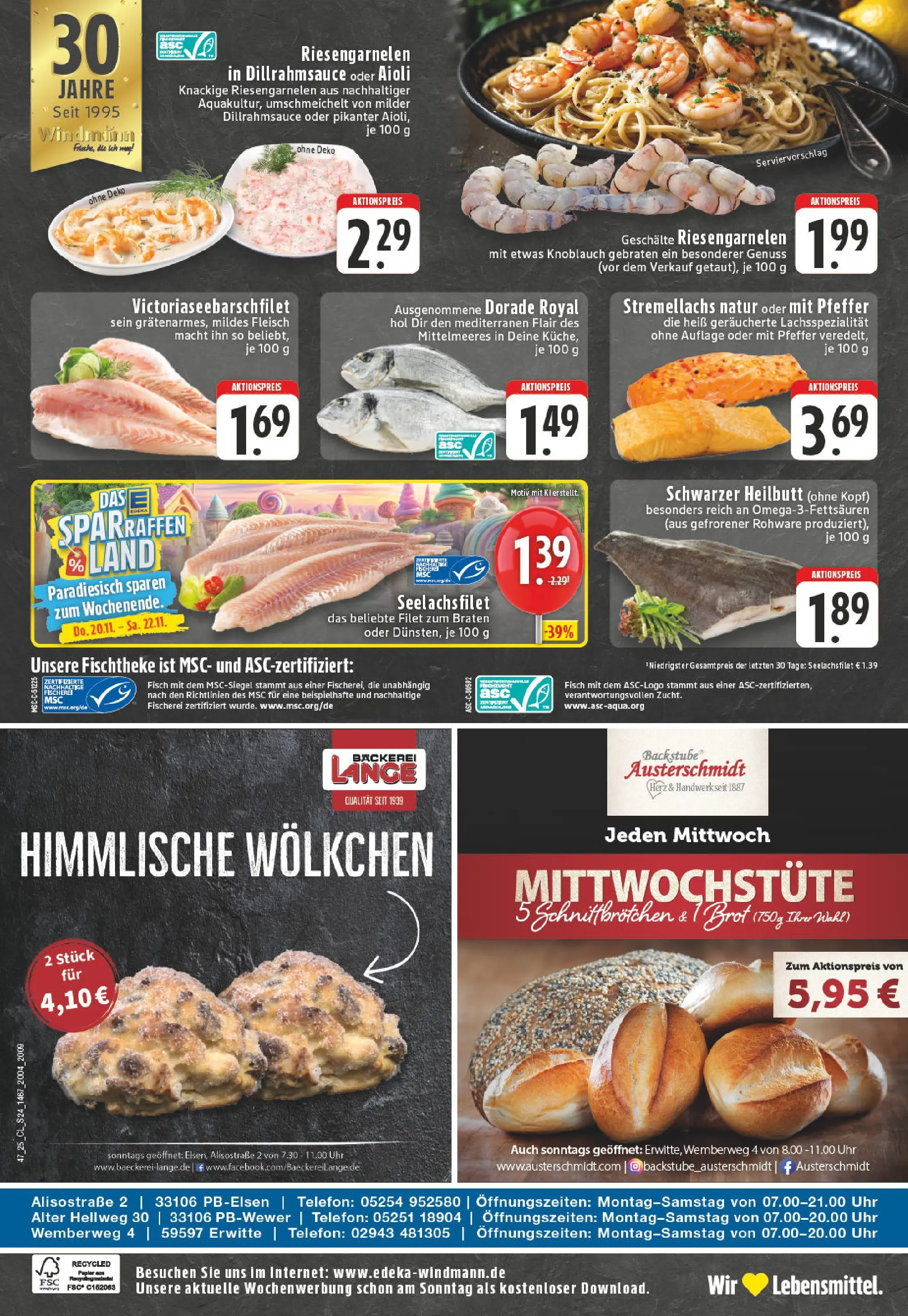Edeka prospekt Erwitte	 (ab 17.11.2025) » Angebote Online | Seite: 24 | Produkte: Fisch, Knoblauch, Brot, Uhr