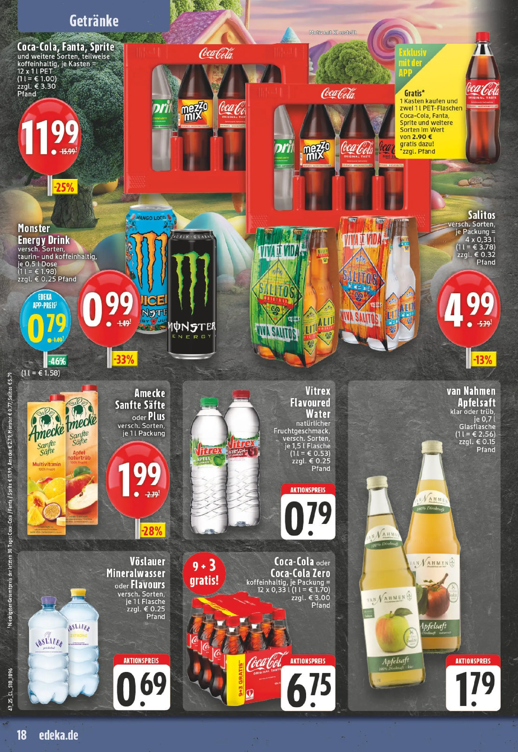 Edeka prospekt Lünen	 (ab 17.11.2025) » Angebote Online | Seite: 18 | Produkte: Coca cola, Sprite, Äpfel, Apfelsaft