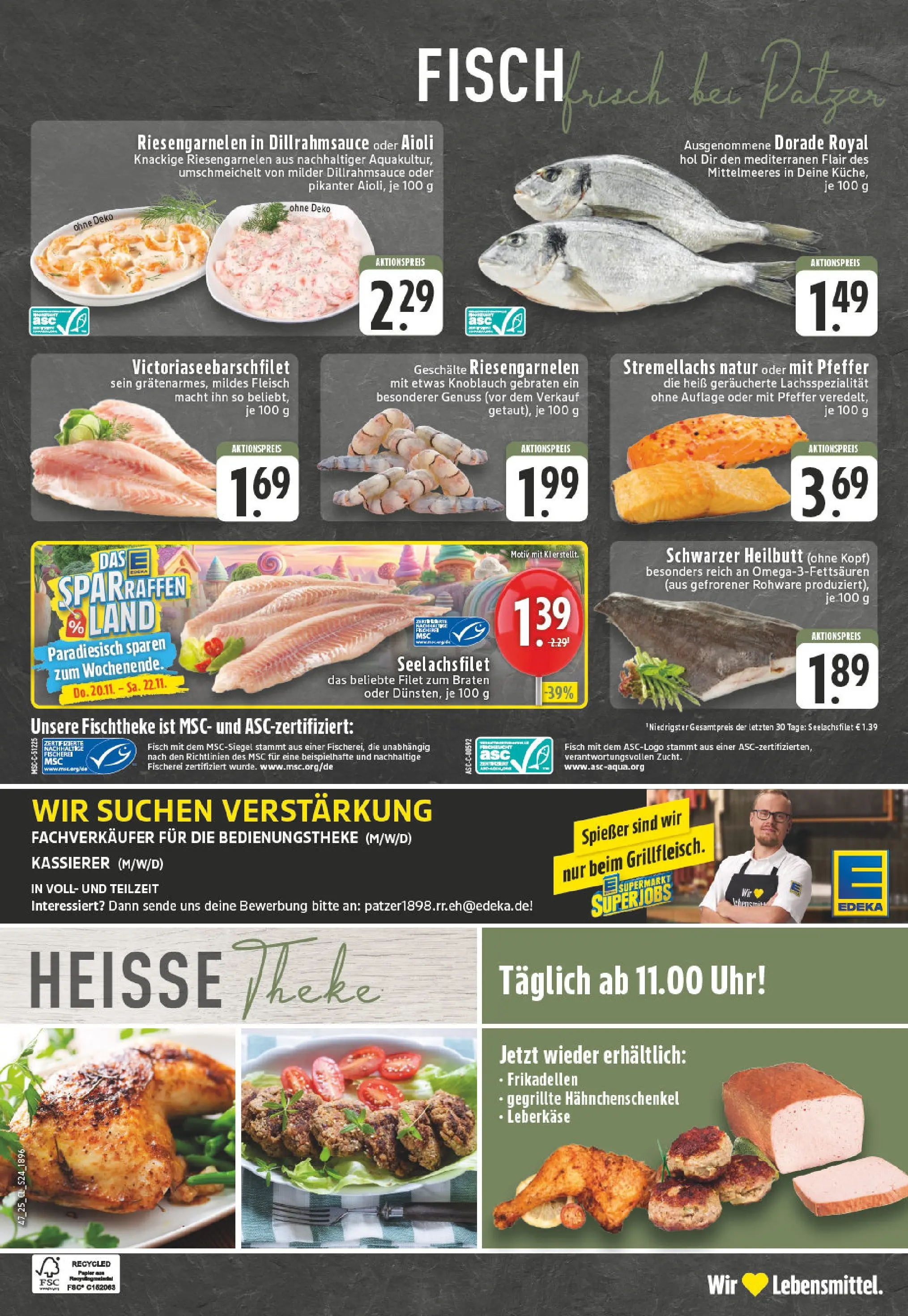 Edeka prospekt Lünen	 (ab 17.11.2025) » Angebote Online | Seite: 24 | Produkte: Dorade, Hahnchenschenkel, Knoblauch, Fleisch