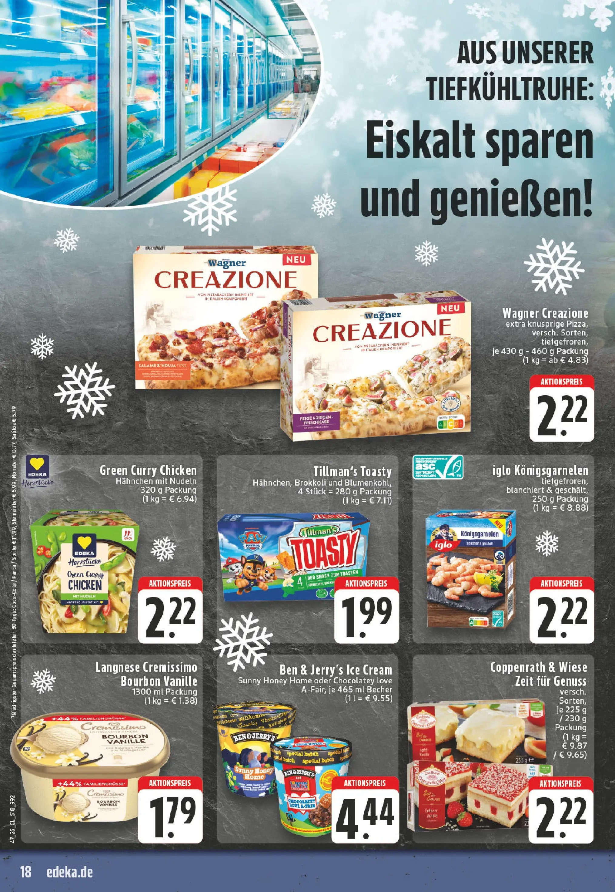 Edeka prospekt Köln-Lindenthal	 (ab 17.11.2025) » Angebote Online | Seite: 18 | Produkte: Fanta, Ben & Jerry's, Blumenkohl, Frischkase