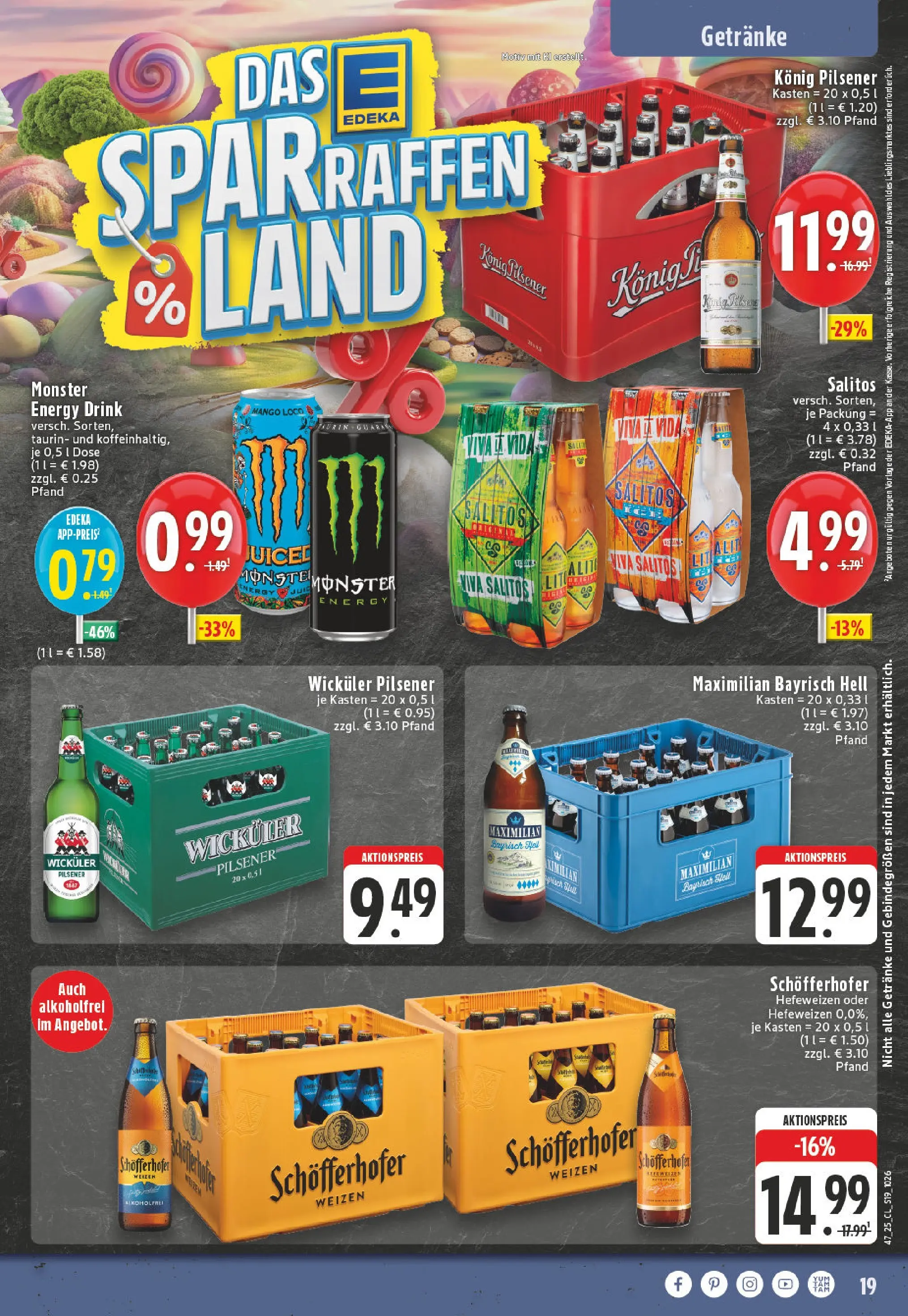 Edeka prospekt Koblenz	 (ab 17.11.2025) » Angebote Online | Seite: 19 | Produkte: Konig pilsener, Energy, Monster, Mango
