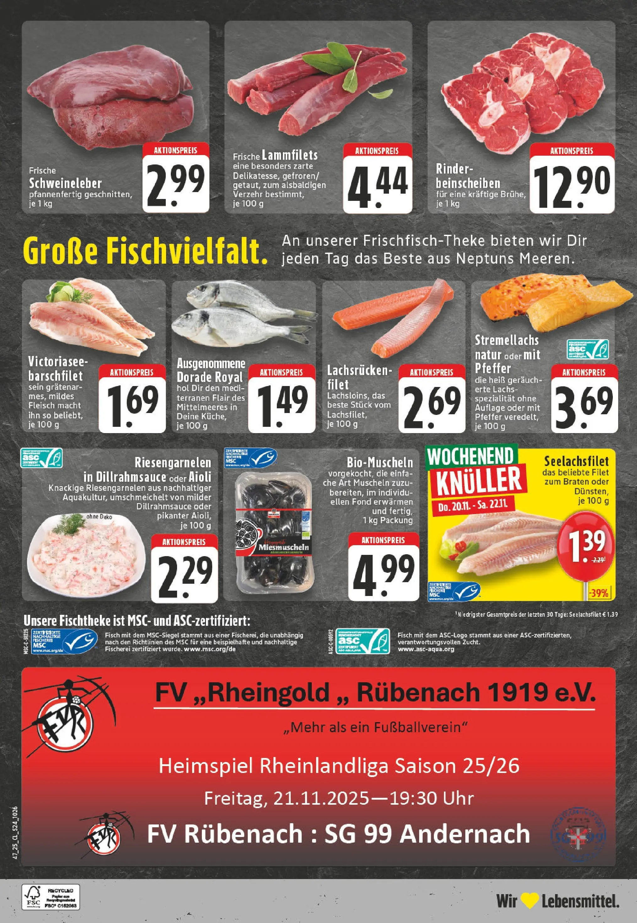 Edeka prospekt Koblenz	 (ab 17.11.2025) » Angebote Online | Seite: 24 | Produkte: Lachs, Pfeffer, Fleisch, Uhr