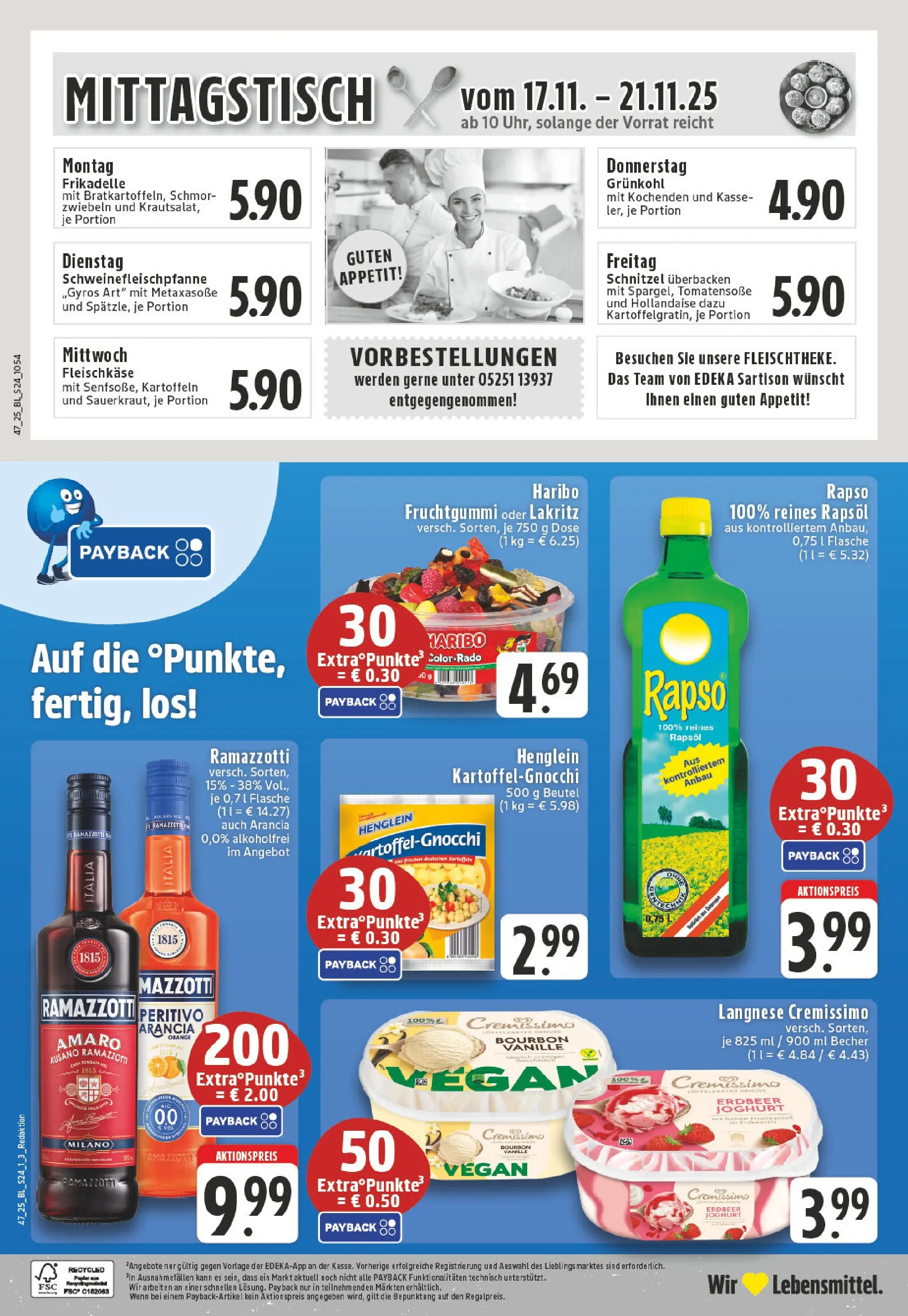 Edeka prospekt Borchen	 (ab 17.11.2025) » Angebote Online | Seite: 24 | Produkte: Langnese, Haribo, Joghurt, Schnitzel