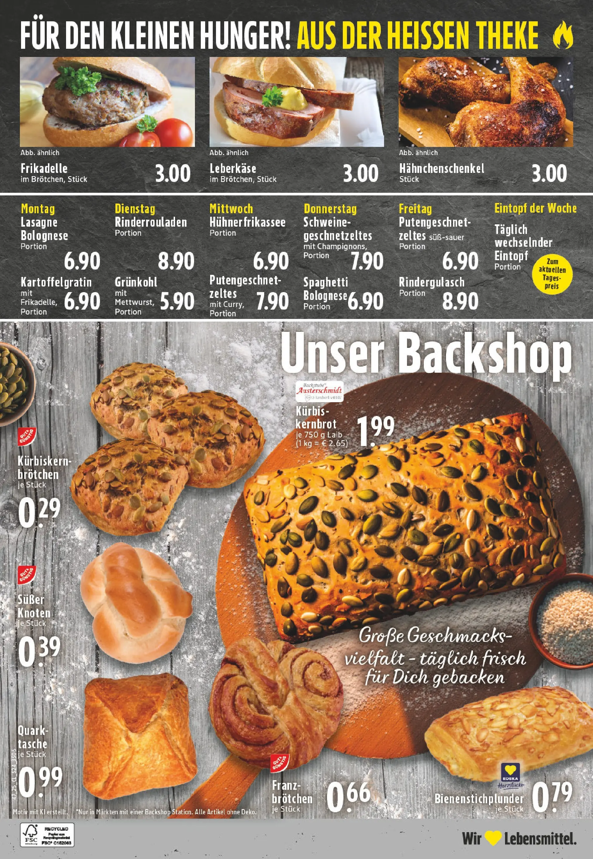 Edeka prospekt Düsseldorf	 (ab 17.11.2025) » Angebote Online | Seite: 24 | Produkte: Rinderrouladen, Tasche, Quark, Theke