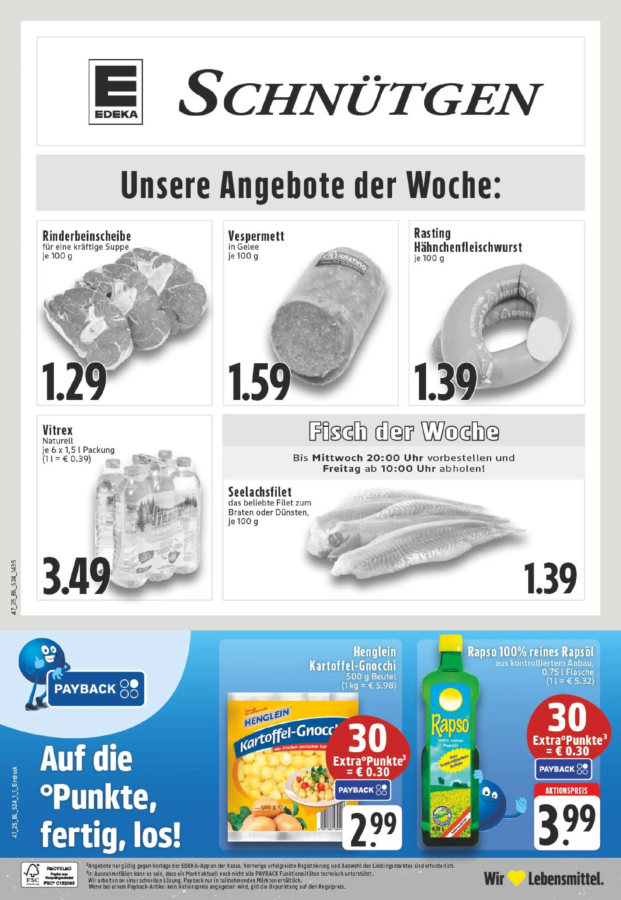 Edeka prospekt Lennestadt	 (ab 17.11.2025) » Angebote Online | Seite: 24 | Produkte: Rapsöl, Fisch, Uhr
