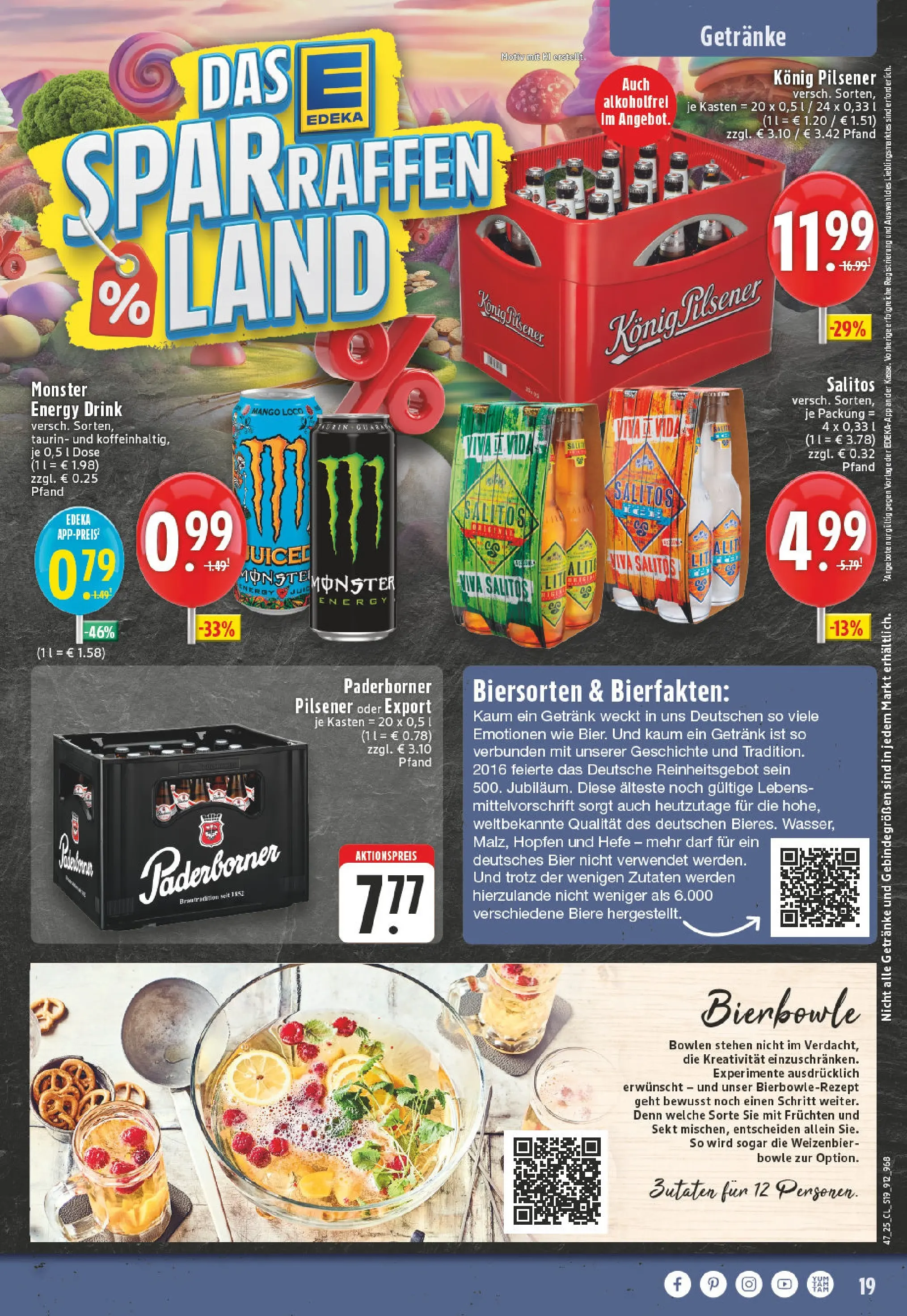 Edeka prospekt Beckum	 (ab 17.11.2025) » Angebote Online | Seite: 19 | Produkte: Konig pilsener, Bier, Sekt, Mango