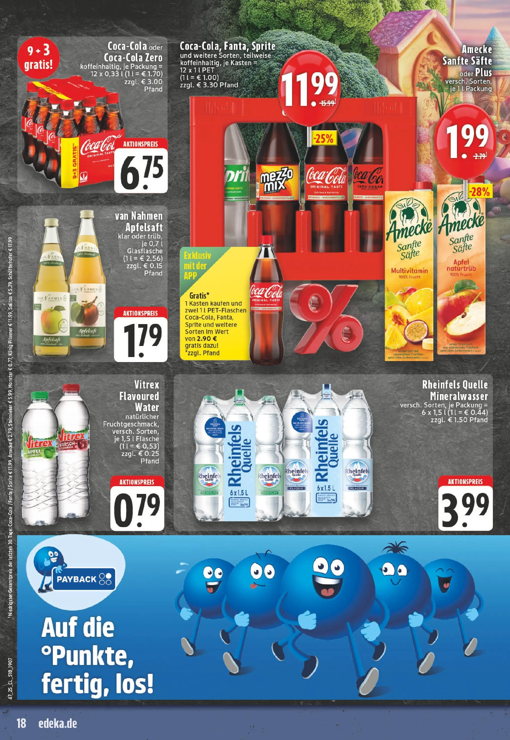 Edeka prospekt Paderborn	 (ab 17.11.2025) » Angebote Online | Seite: 18 | Produkte: Coca cola, Apfelsaft, Monster, Rheinfels quelle