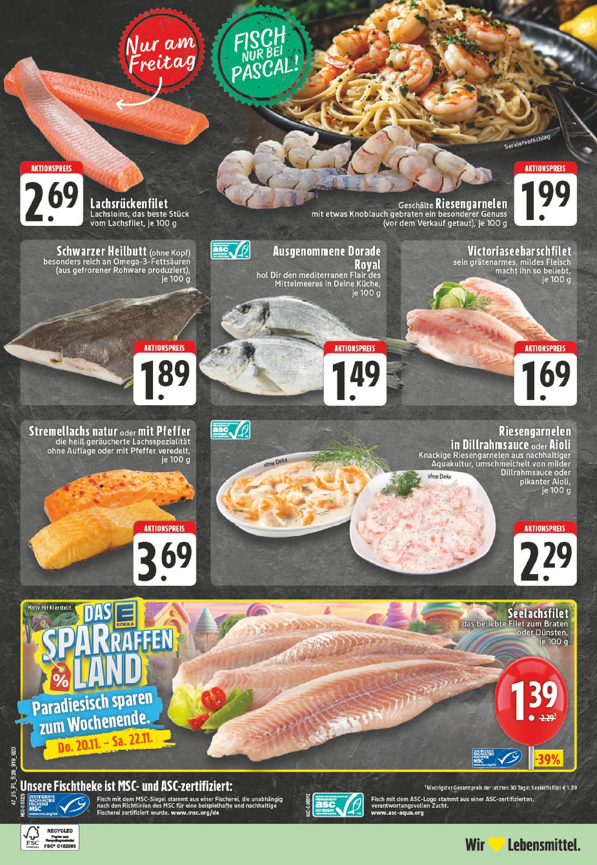 Edeka prospekt Xanten	 (ab 17.11.2025) » Angebote Online | Seite: 28 | Produkte: Dorade, Fisch, Dill, Fleisch