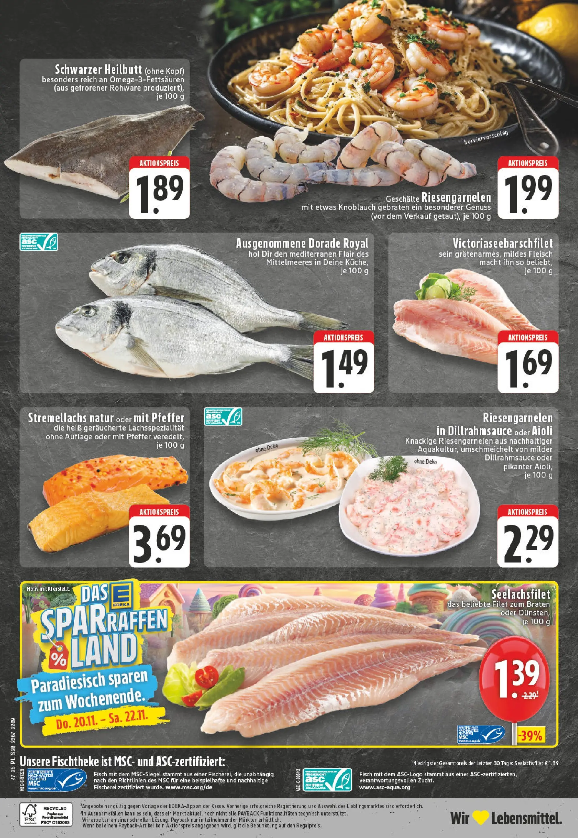 Edeka prospekt Castrop-Rauxel	 (ab 17.11.2025) » Angebote Online | Seite: 28 | Produkte: Dorade, Fisch, Pfeffer, Fleisch