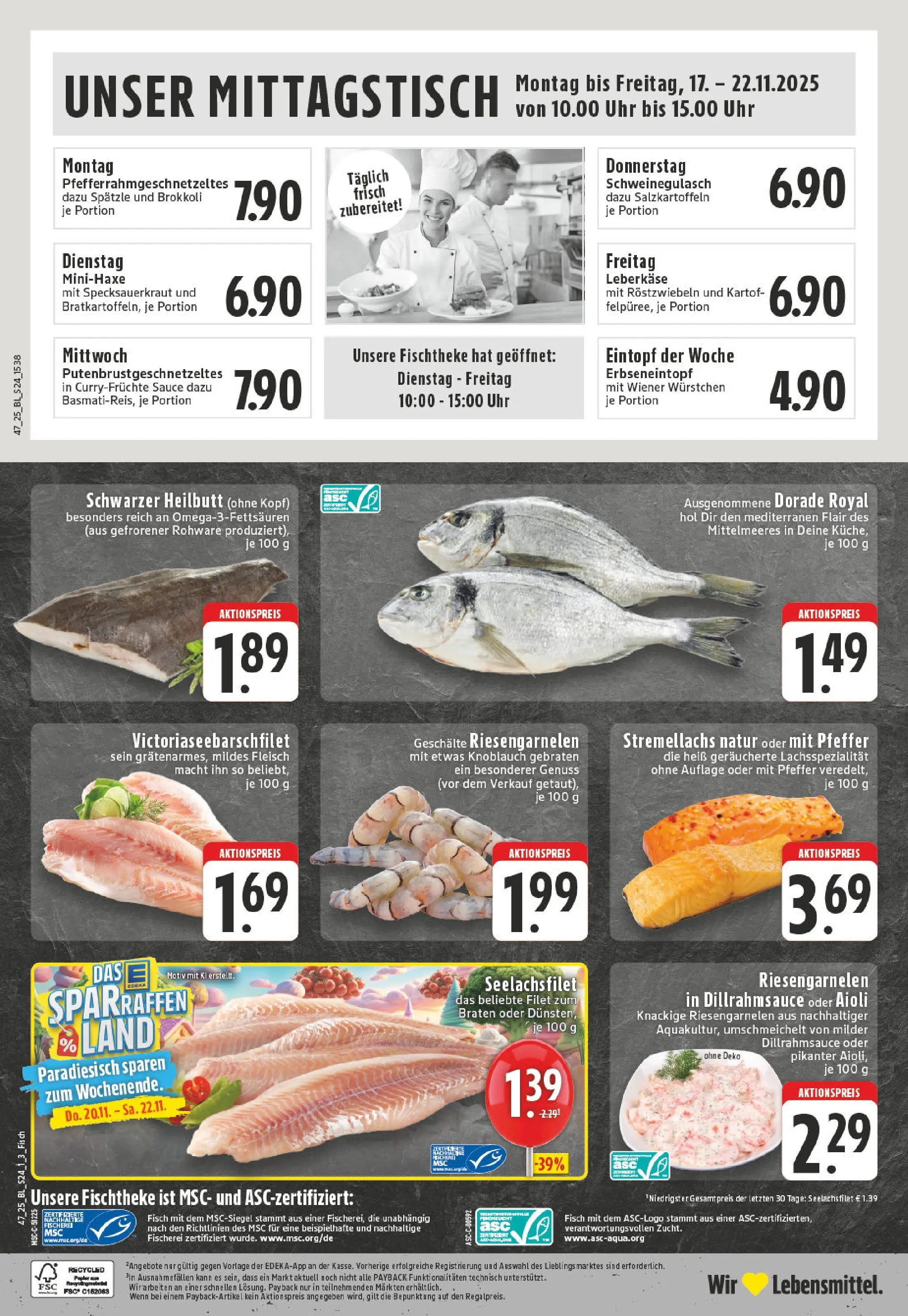 Edeka prospekt Essen	 (ab 17.11.2025) » Angebote Online | Seite: 24 | Produkte: Schweinegulasch, Wiener wurstchen, Fleisch, Uhr