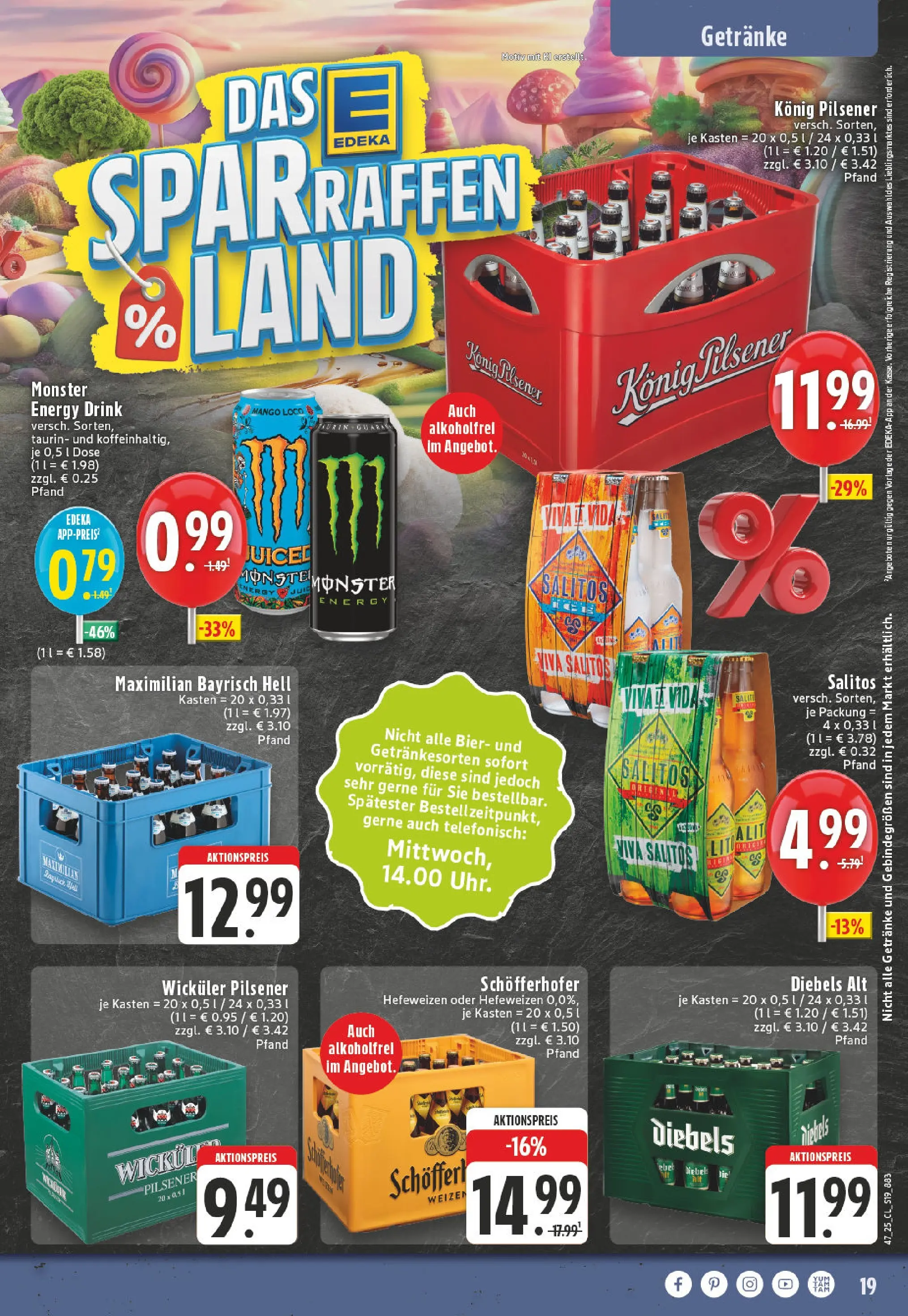 Edeka prospekt Erkelenz	 (ab 17.11.2025) » Angebote Online | Seite: 19 | Produkte: Konig pilsener, Bier, Mango, Diebels