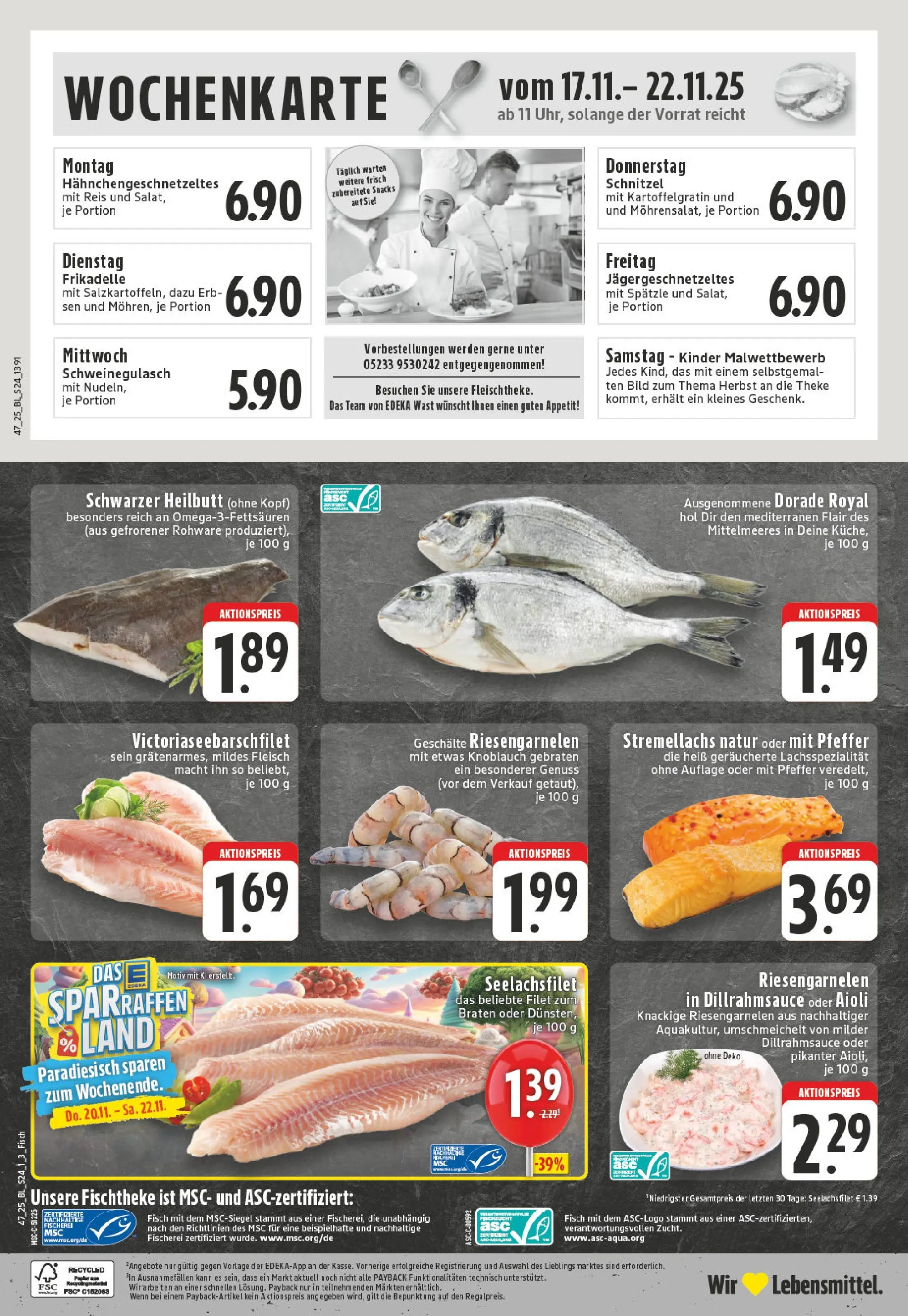 Edeka prospekt Steinheim	 (ab 17.11.2025) » Angebote Online | Seite: 24 | Produkte: Schweinegulasch, Pfeffer, Knoblauch, Fleisch