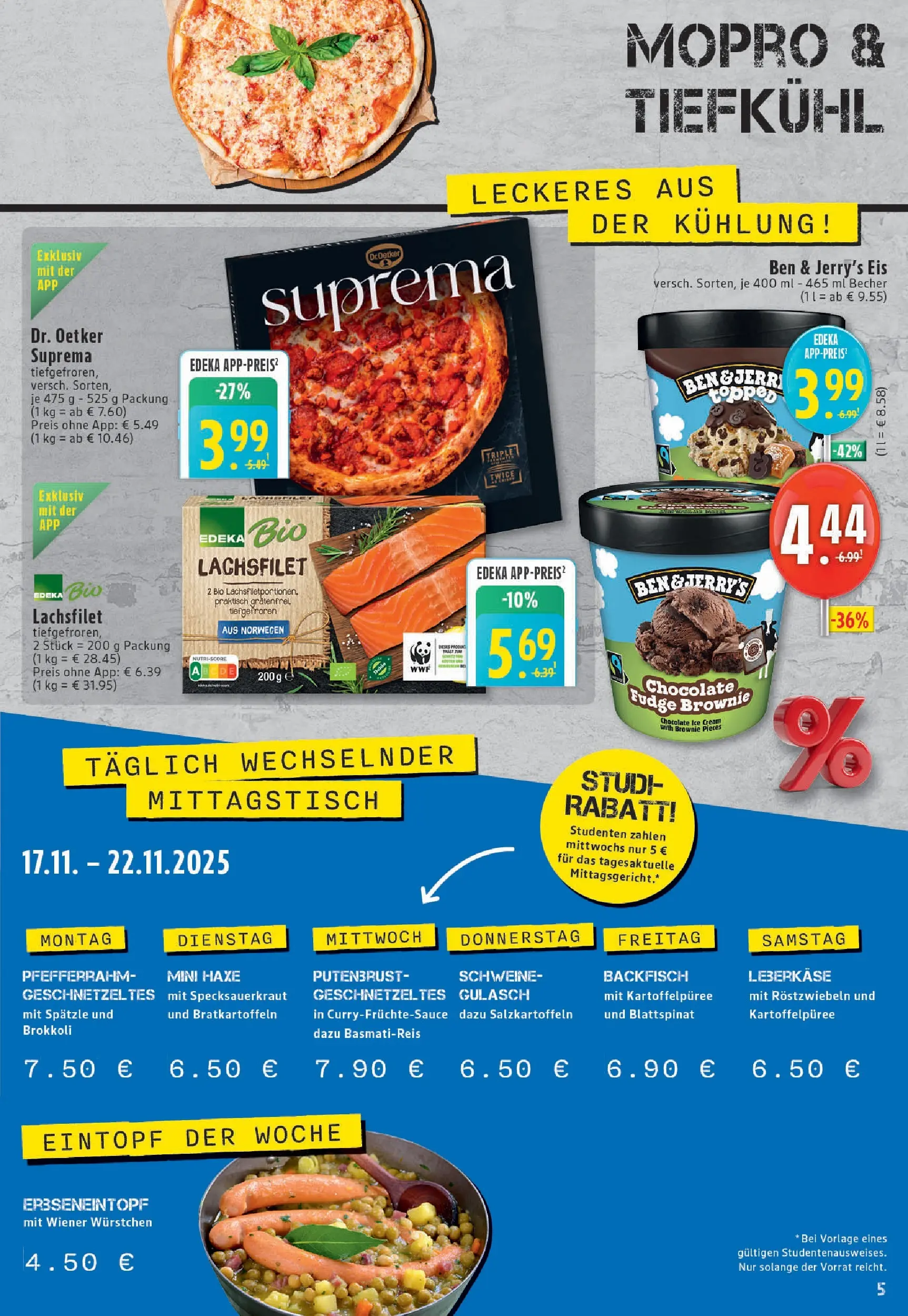 Edeka prospekt Köln	 (ab 17.11.2025) » Angebote Online | Seite: 5 | Produkte: Wiener wurstchen, Basmatireis, Ben & Jerry's, Brokkoli