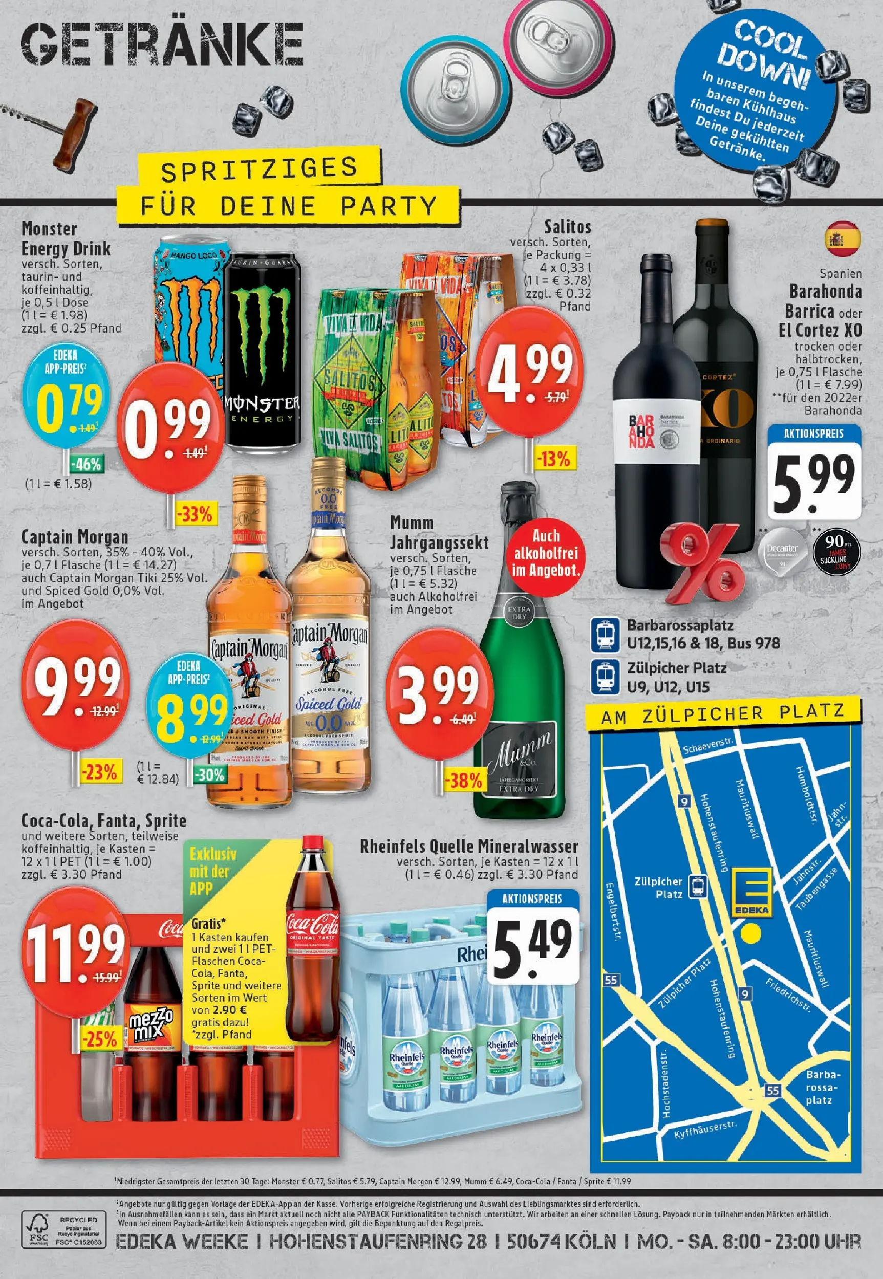 Edeka prospekt Köln	 (ab 17.11.2025) » Angebote Online | Seite: 8 | Produkte: Cola, Energy, Rum, Mineralwasser
