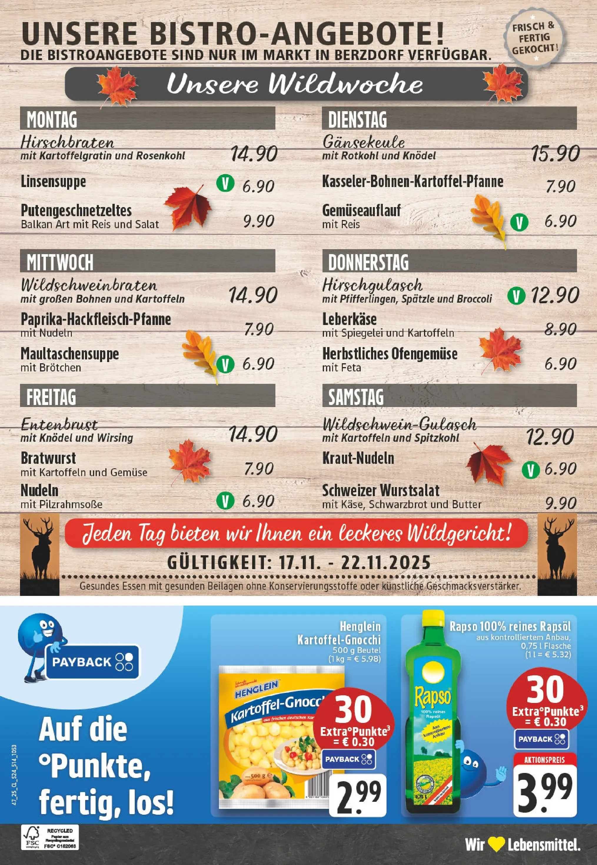 Edeka prospekt Wesseling-Urfeld	 (ab 17.11.2025) » Angebote Online | Seite: 24 | Produkte: Paprika, Reis, Maultaschen, Leberkase