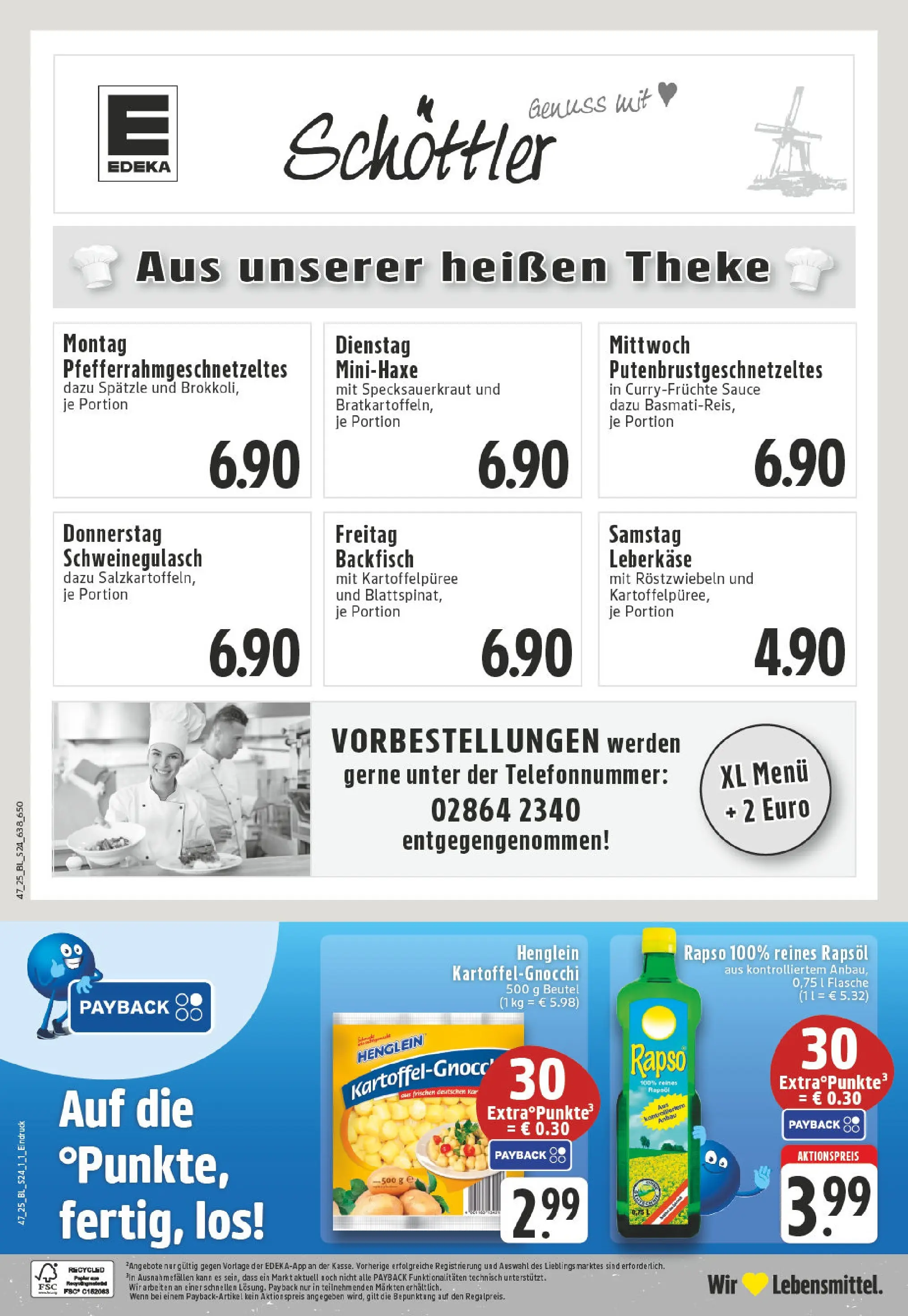 Edeka prospekt Reken	 (ab 17.11.2025) » Angebote Online | Seite: 24 | Produkte: Schweinegulasch, Basmatireis, Rapsöl, Leberkase