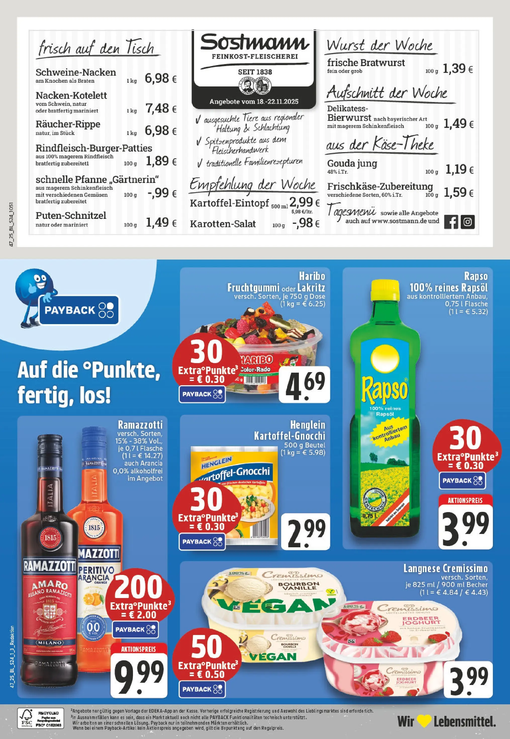 Edeka prospekt Lienen	 (ab 17.11.2025) » Angebote Online | Seite: 24 | Produkte: Rapsöl, Gouda, Burger, Rindfleisch
