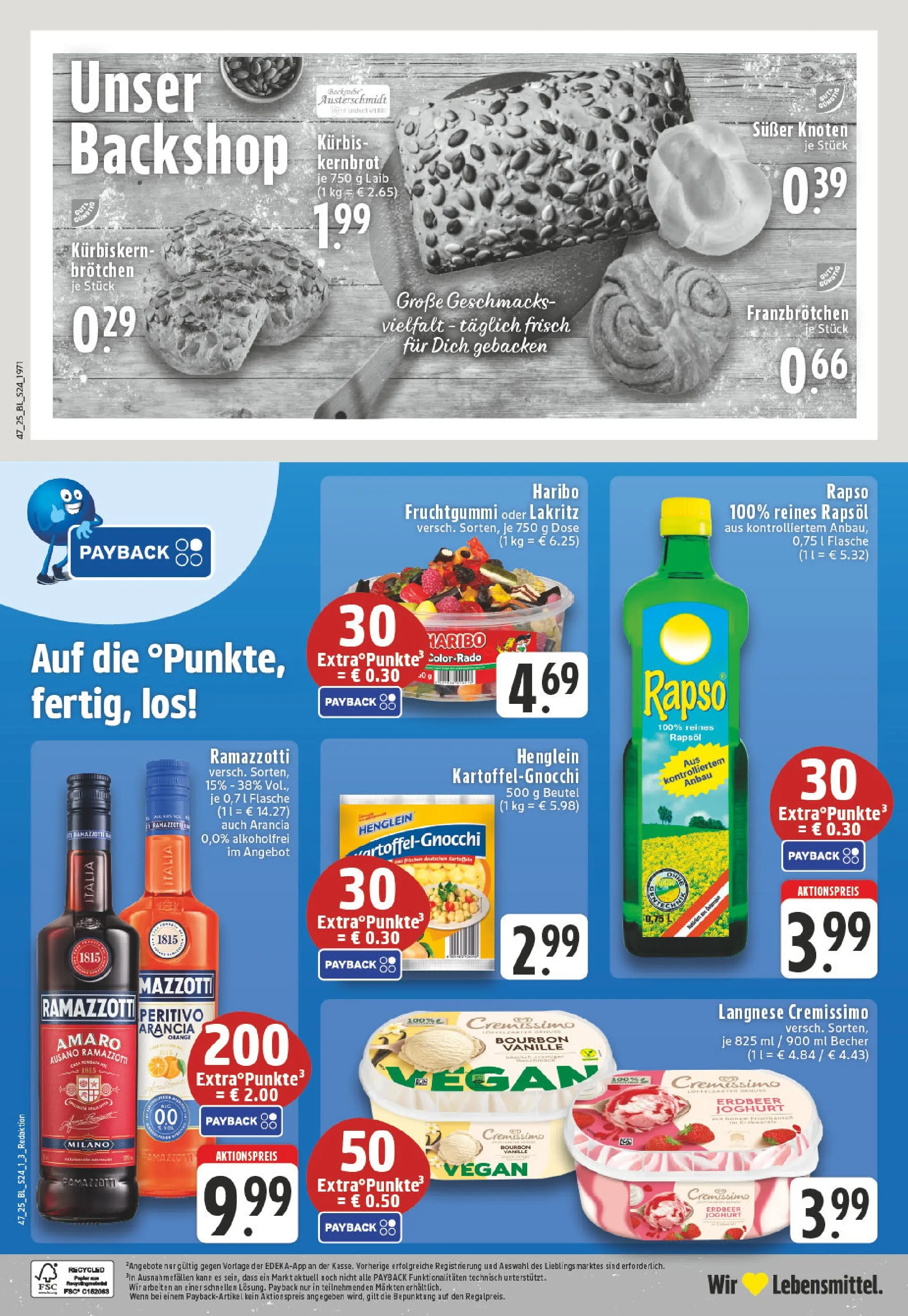 Edeka prospekt Altena	 (ab 17.11.2025) » Angebote Online | Seite: 24 | Produkte: Cremissimo, Haribo, Joghurt, Bourbon