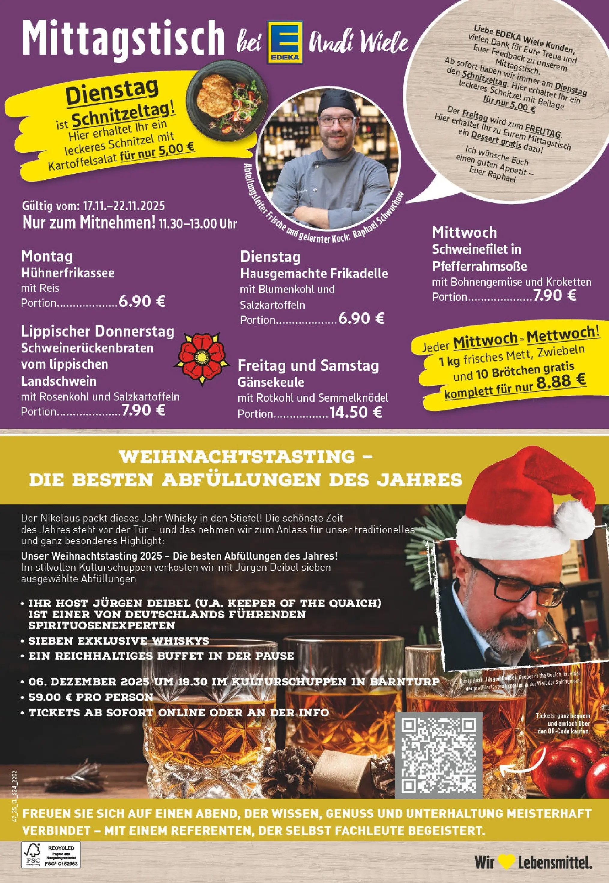 Edeka prospekt Horn-Bad Meinberg	 (ab 17.11.2025) » Angebote Online | Seite: 24 | Produkte: Whisky, Tür, Zwiebeln, Blumenkohl