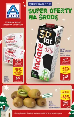 Pogląd oferty "Aldi Gazetka - Tylko w środę" - ważna od 19.11.2025